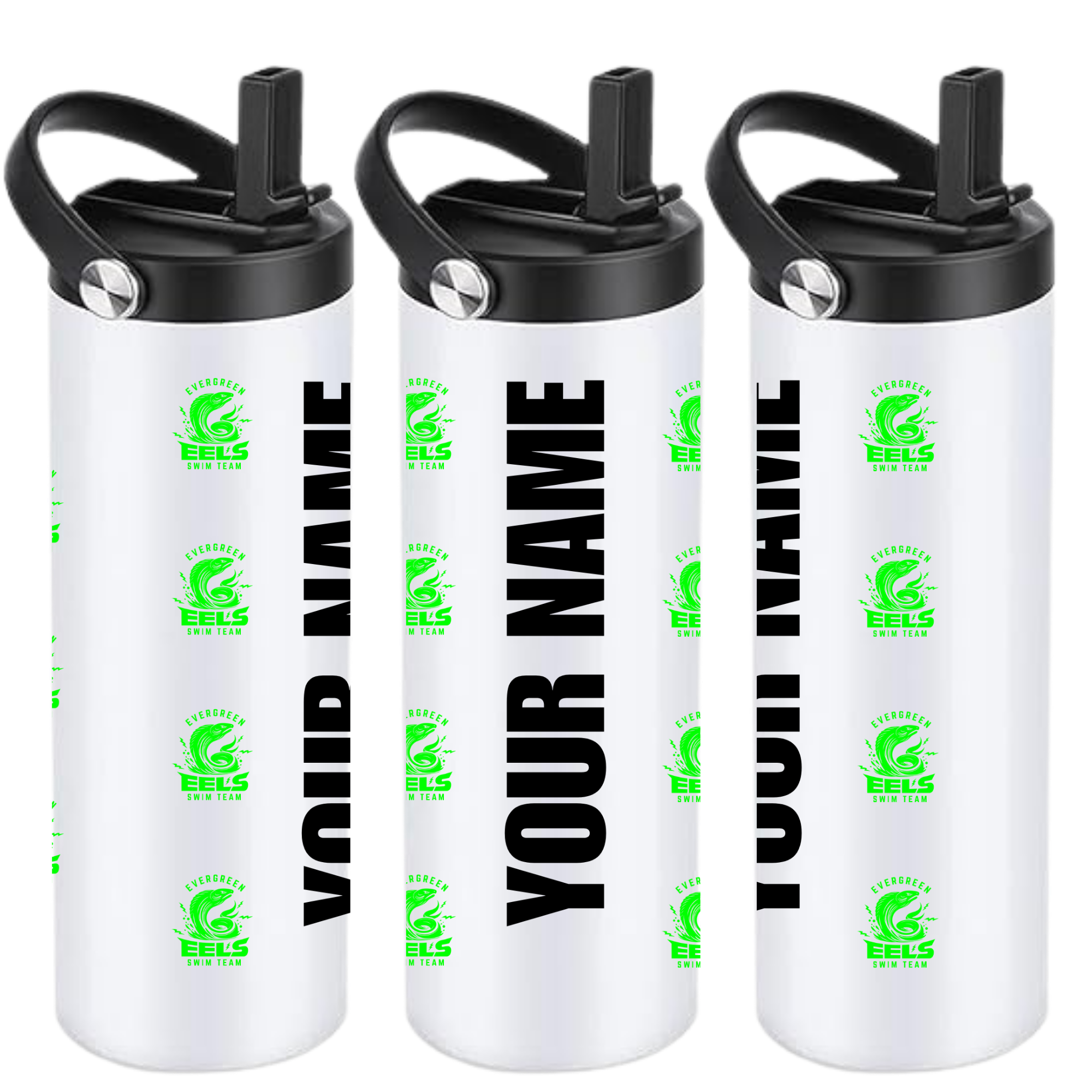 Personalized Insulated Sports Bottle 20oz (Customized) - Evergreen Eels
