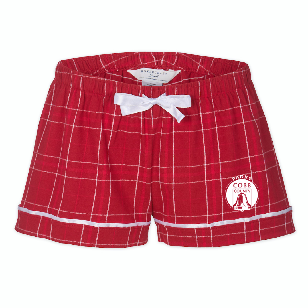 Boxercraft Women's Flannel Short (Customized) - Cobb County