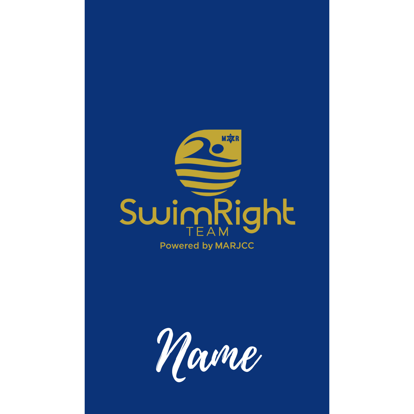 Aluminum Bag Tag (Customized) - SwimRight Team