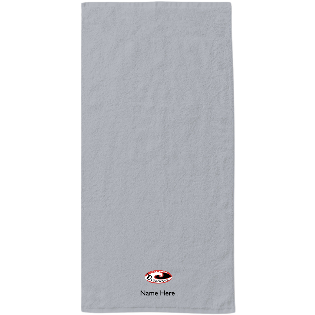 34" x 70" Velour Towel (Customized) - Tiftarea Tidal Waves