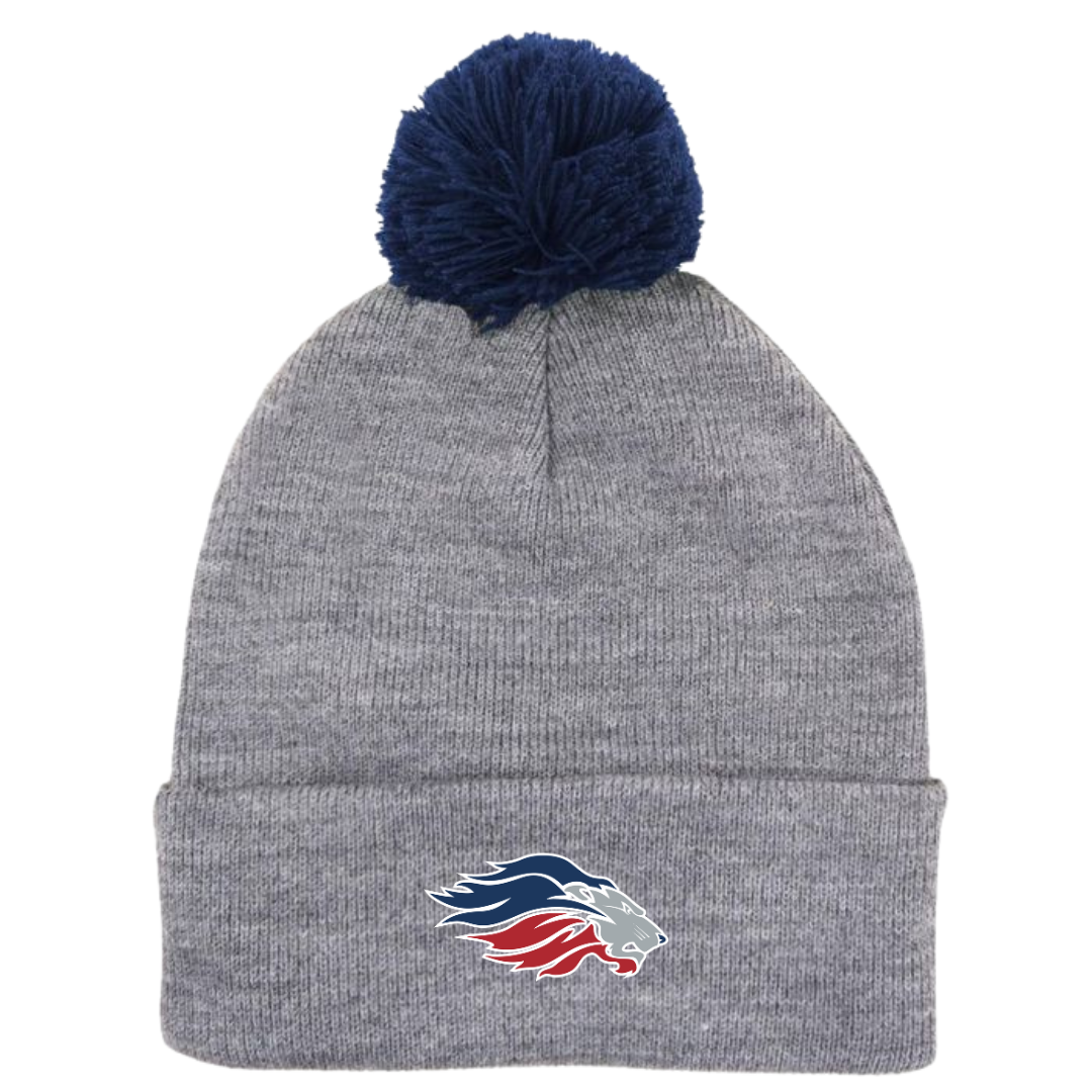 Puff Ball Beanie (Customized) - Valor Christian