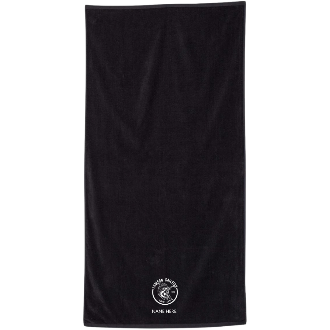 34" x 70" Velour Towel (Customized) - Lawson