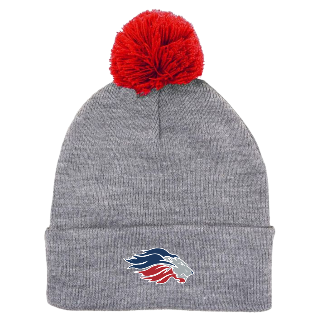Puff Ball Beanie (Customized) - Valor Christian