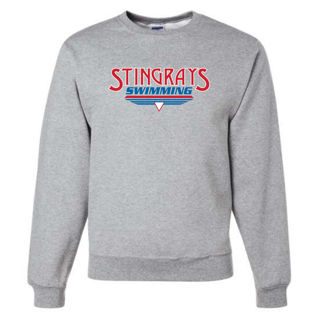 Fleece Crew Neck Sweatshirt (Customized) - Stingrays Swimming