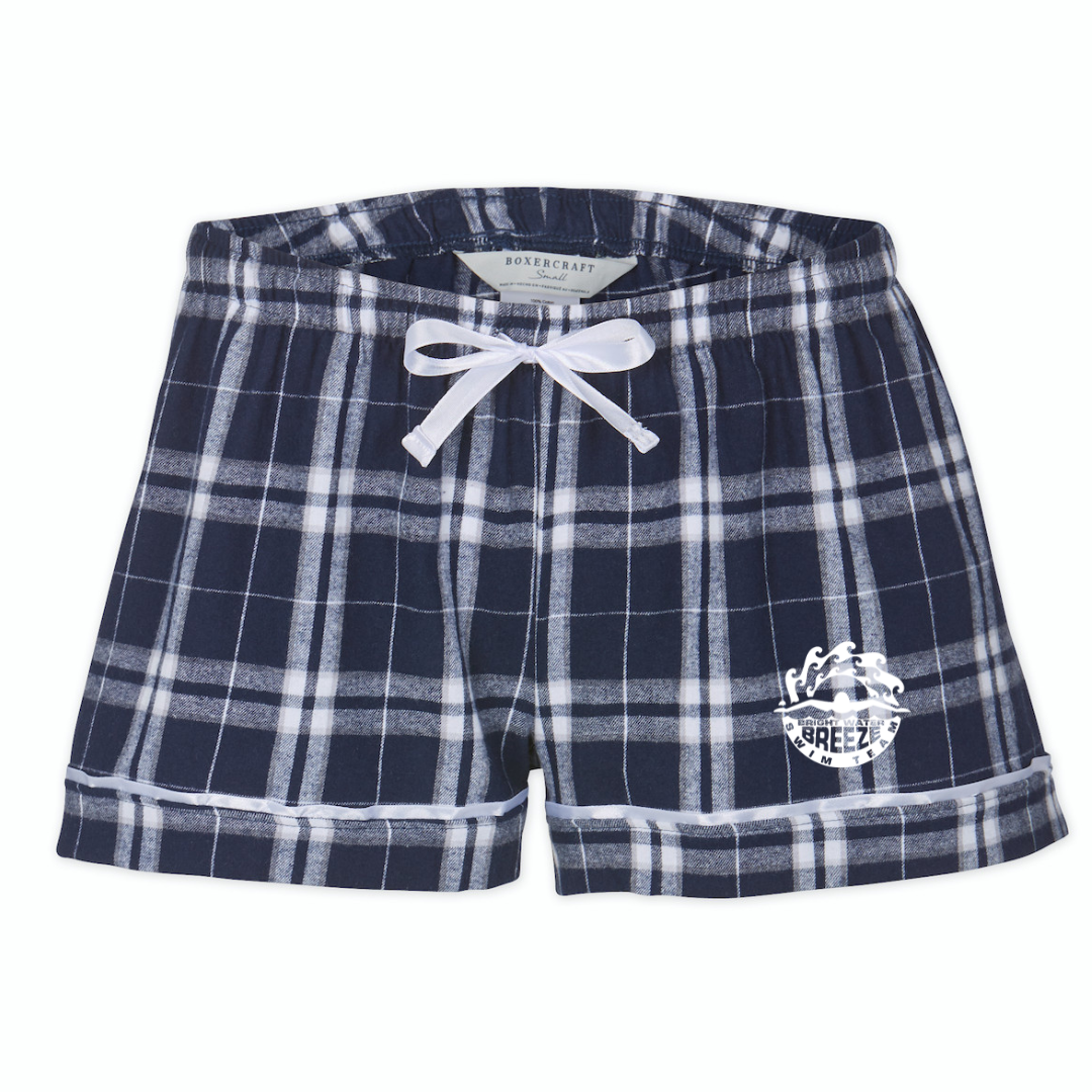 Boxercraft Women's Flannel Short (Customized) - Bright Water