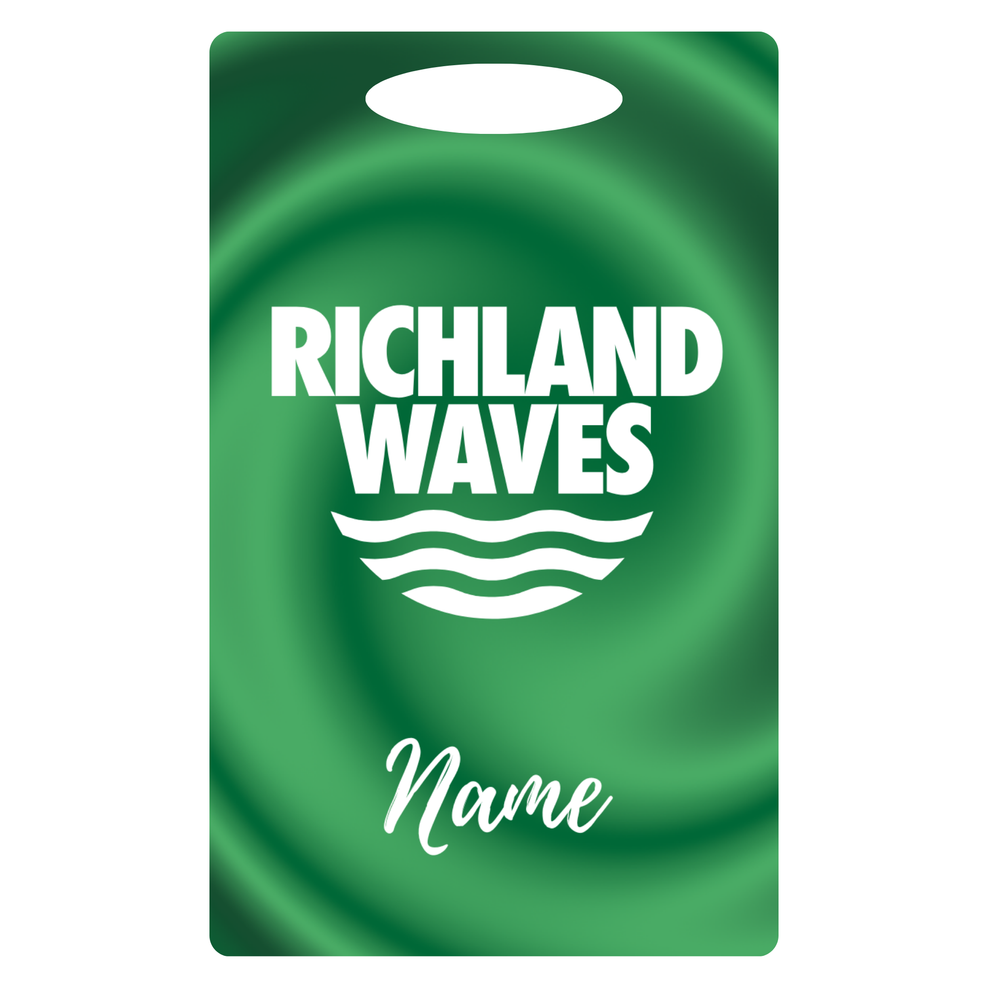 Aluminum Bag Tag (Customized) - NEW DESIGN - Richland