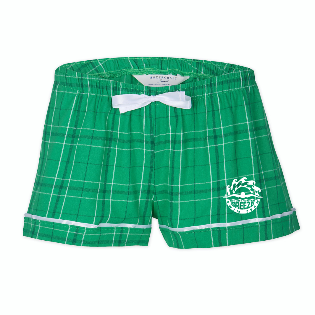 Boxercraft Women's Flannel Short (Customized) - Bright Water