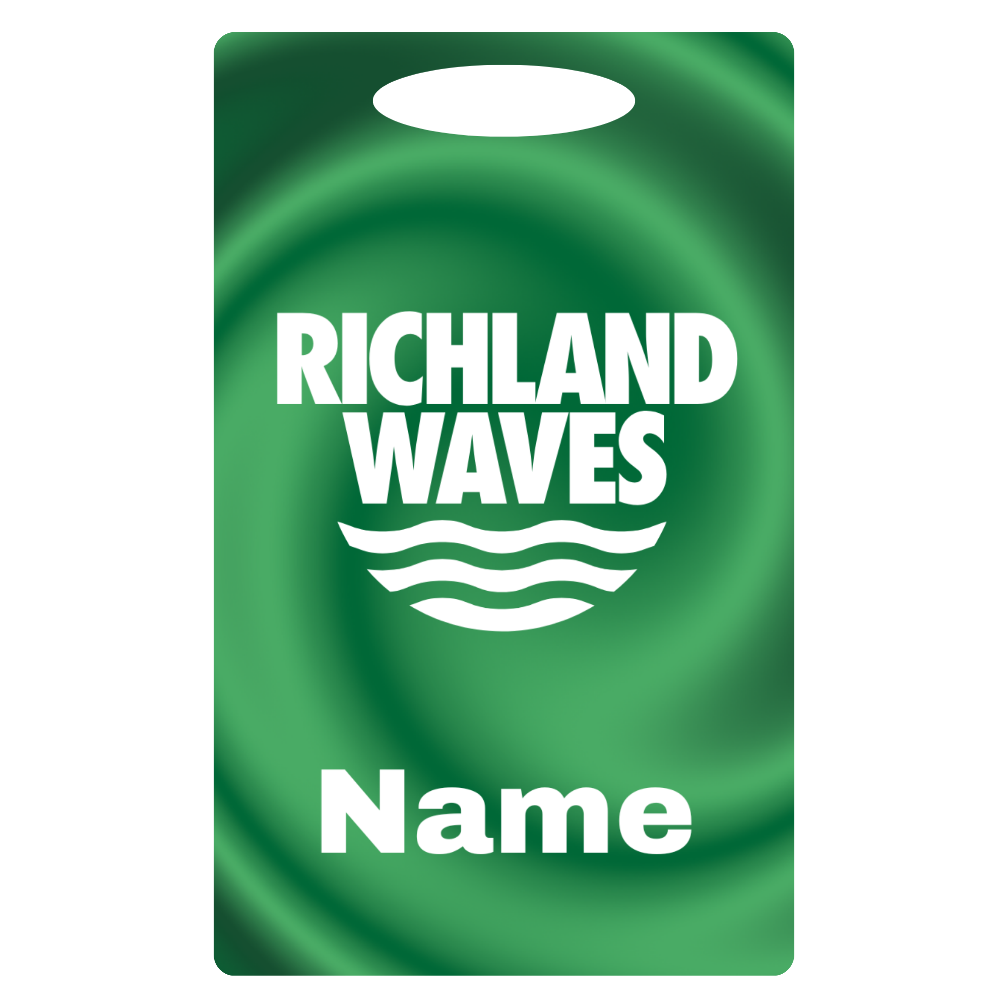 Aluminum Bag Tag (Customized) - NEW DESIGN - Richland