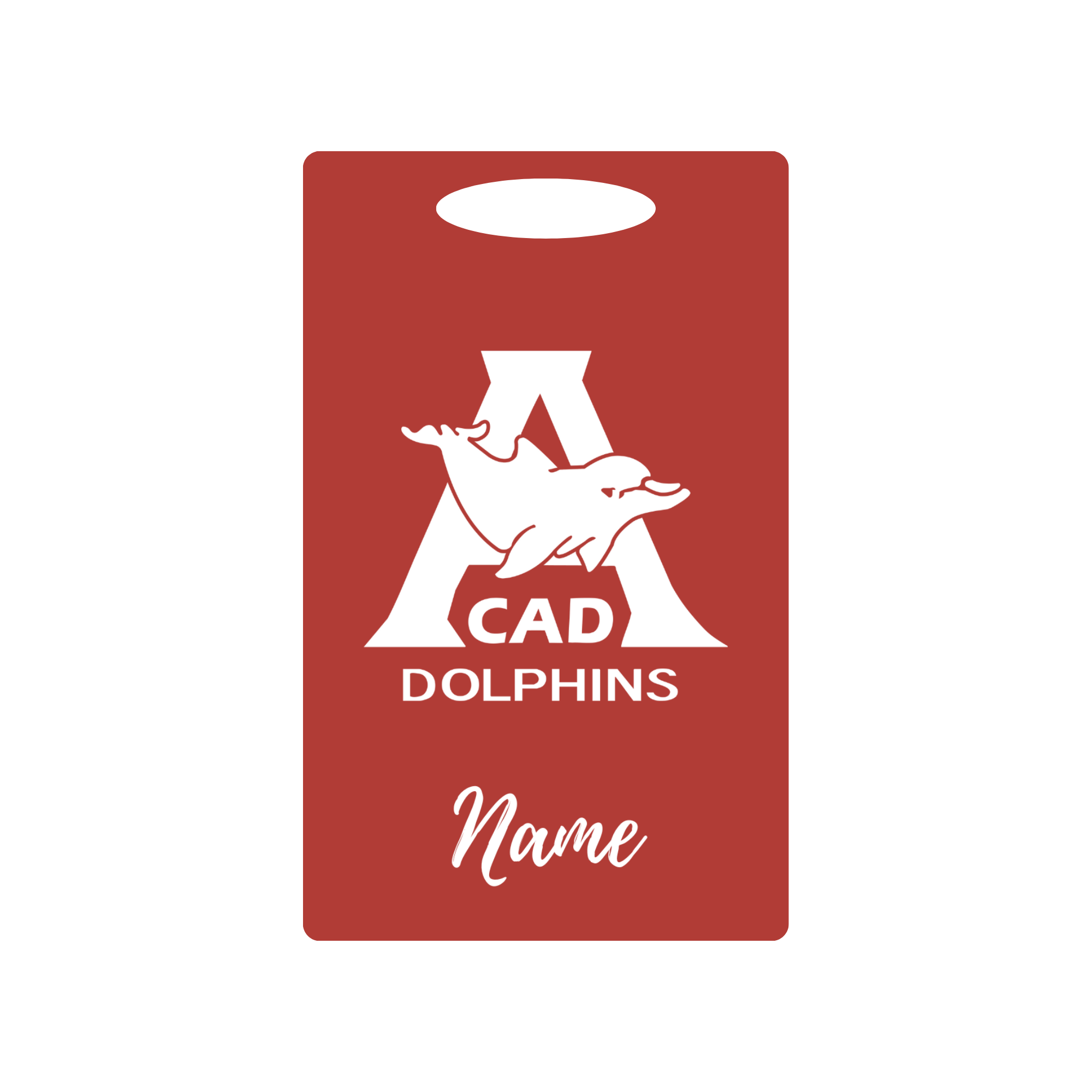 Aluminum Bag Tag (Customized) - City of Atlanta Dolphins