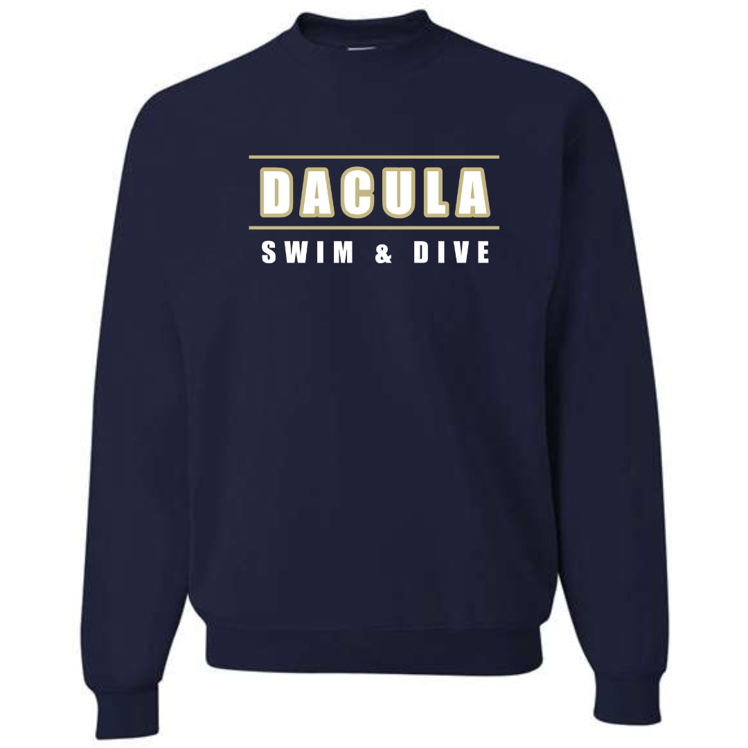 Fleece Crew Neck Sweatshirt (Customized) - Dacula High School