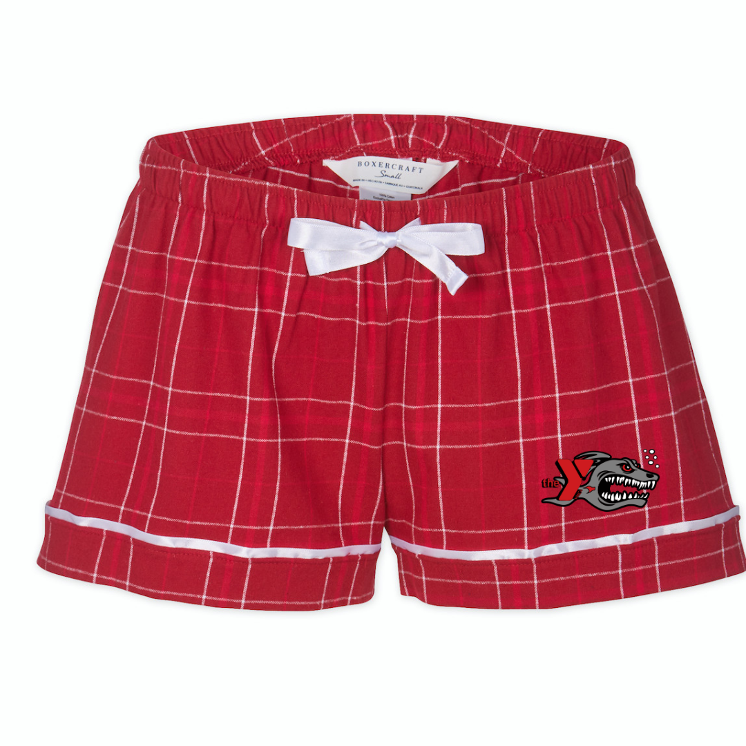 Boxercraft Women's Flannel Short (Customized) - Valdosta YMCA