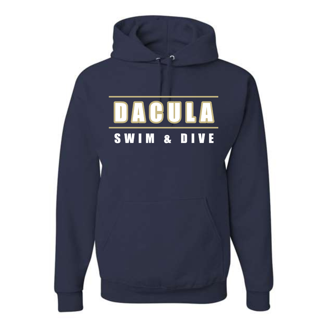 Medium Weight Unisex Hooded Sweatshirt (Customized) - Dacula High School