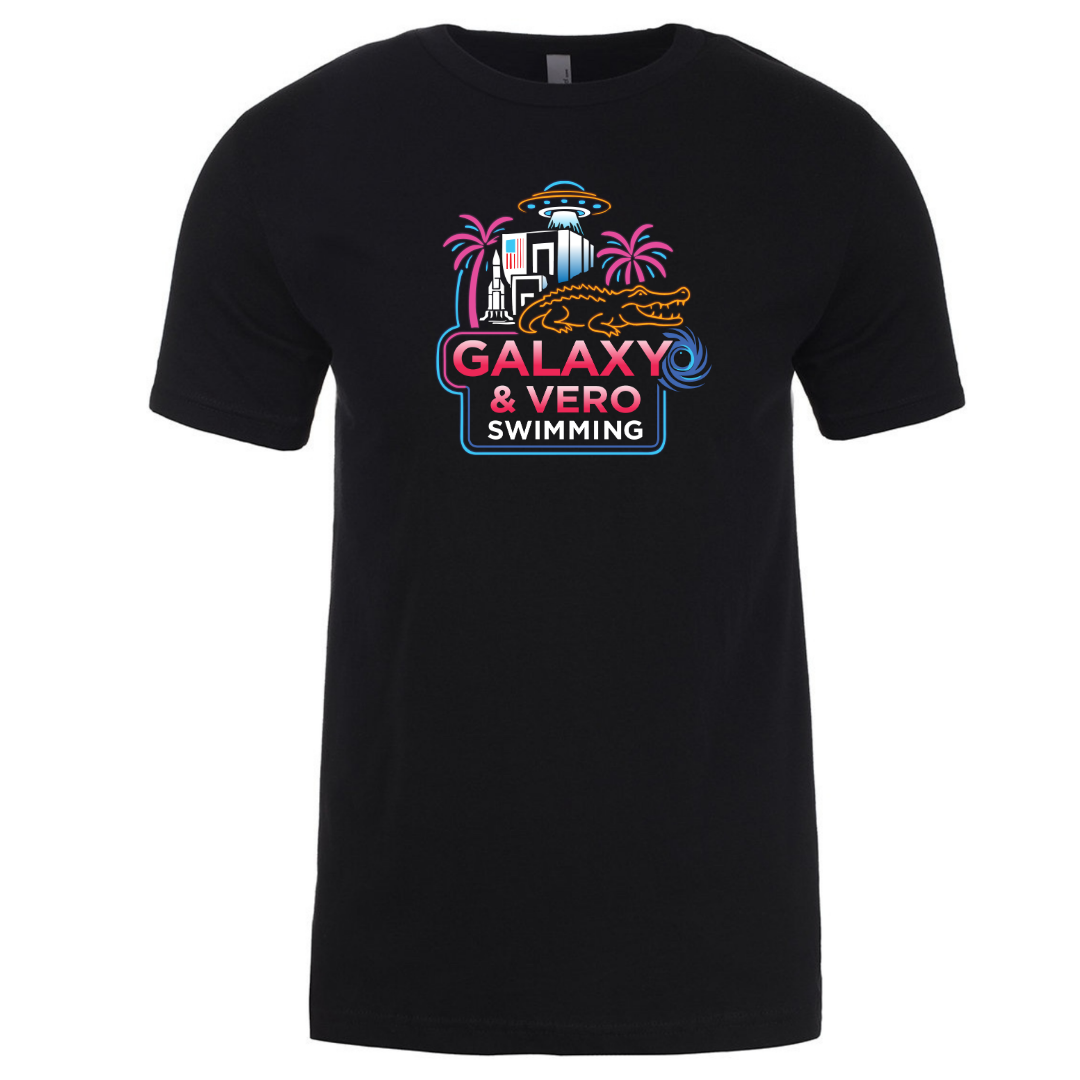 Short Sleeve T-Shirt (Heat Press) - Galaxy & Vero Swimming