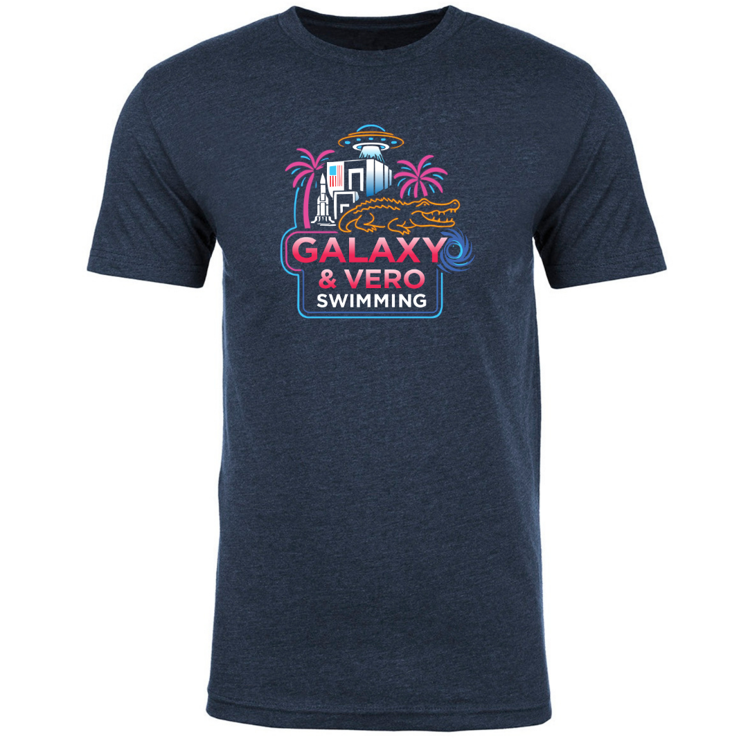 Short Sleeve T-Shirt (Heat Press) - Galaxy & Vero Swimming