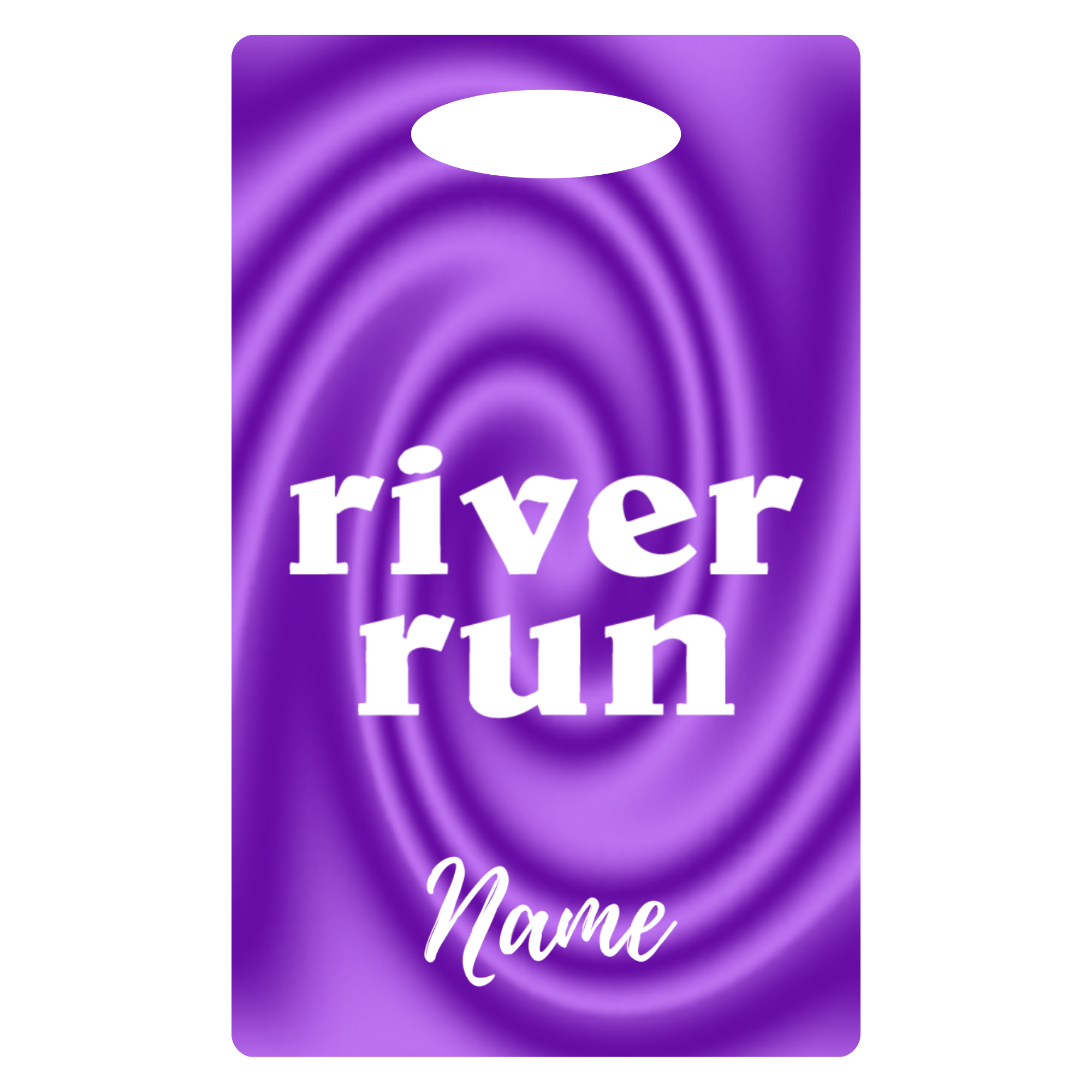 Aluminum Bag Tag (Customized) - River Run