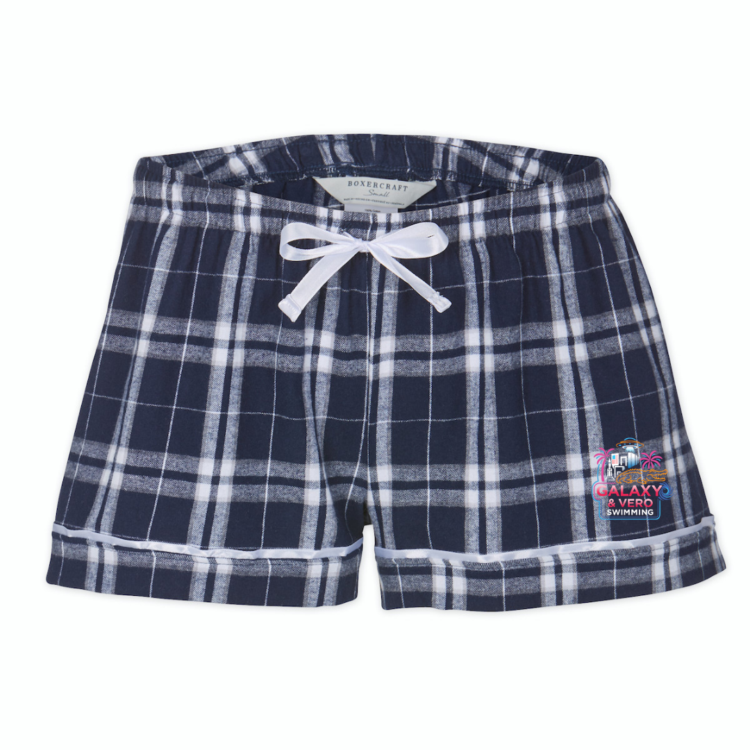 Boxercraft Women's Flannel Short (Customized) - Galaxy and Vero Swimming
