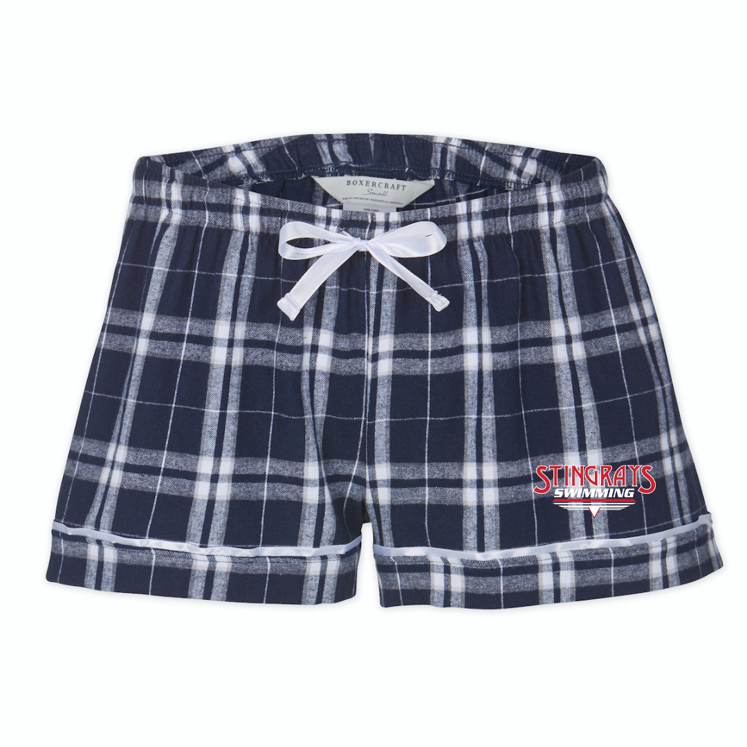 Boxercraft Women's Flannel Short (Customized) - Stingrays Swimming