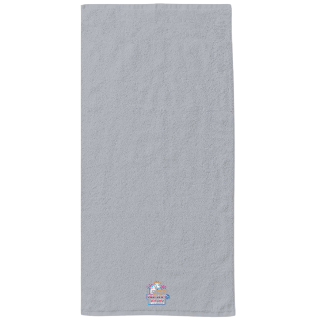 34" x 70" Velour Towel (Embroidered) - Galaxy and Vero Swimming