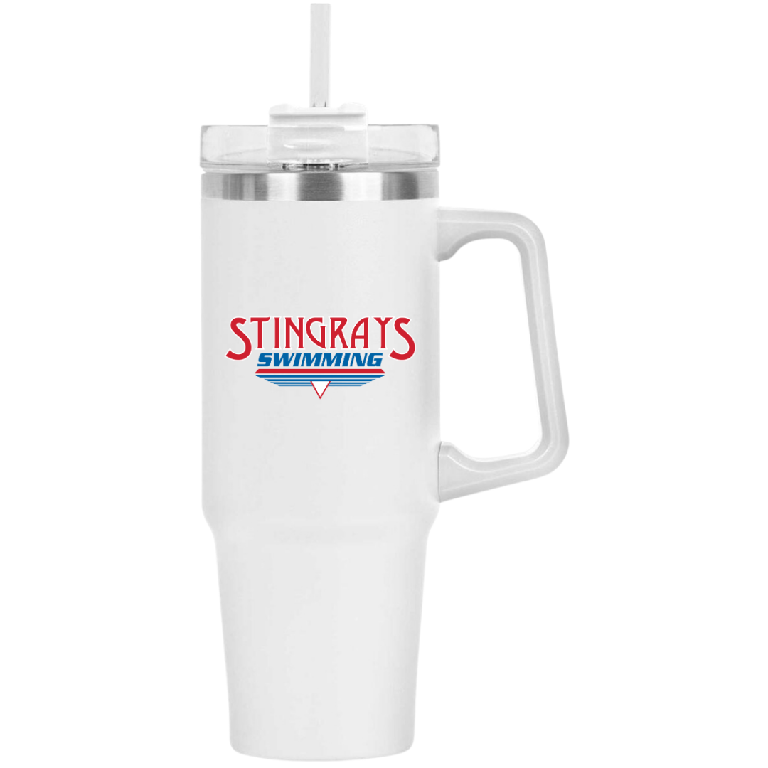 40oz Insulated Tumbler (Customized) - Stingrays Swimming