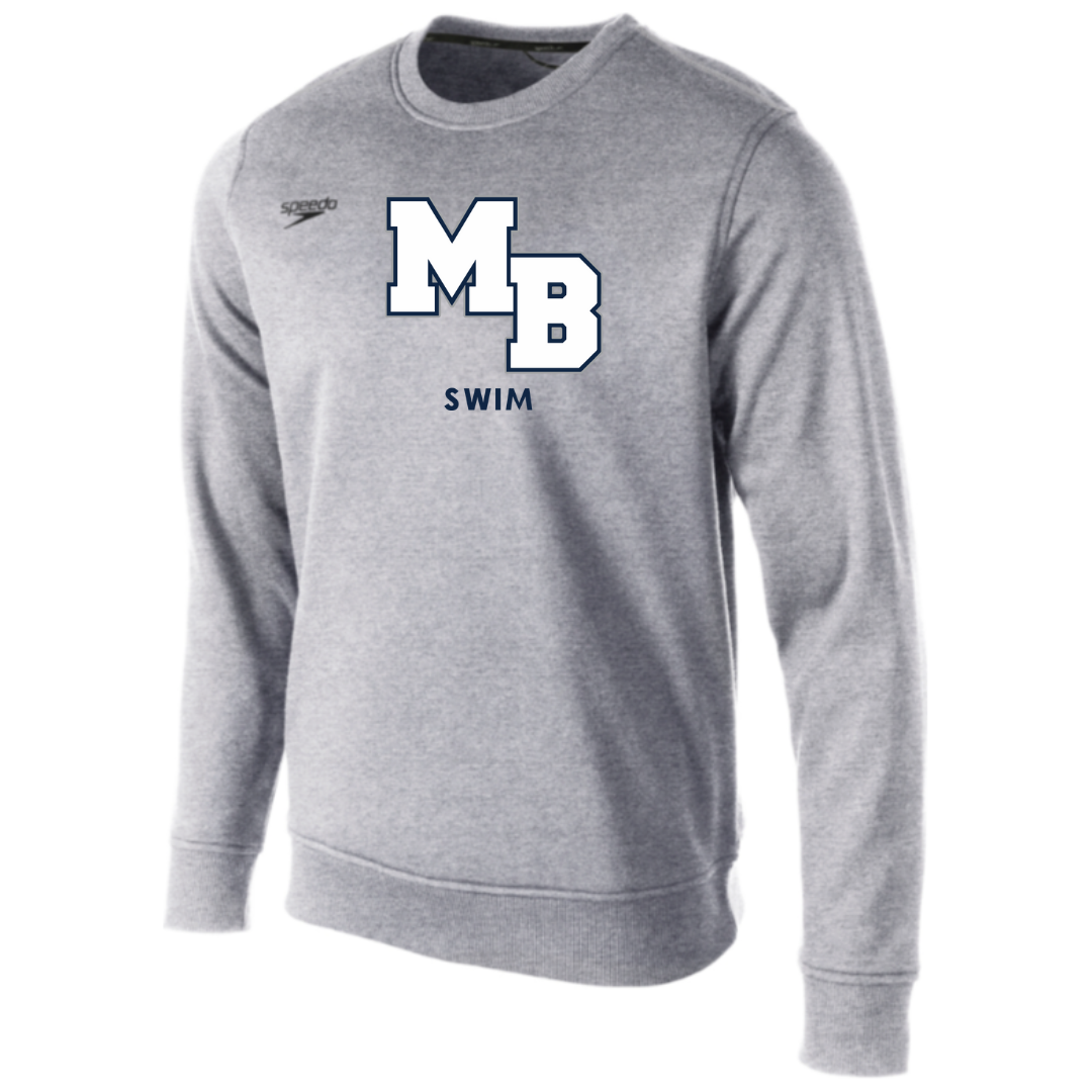 Speedo Fleece Crew Neck Sweatshirt (Customized) - Mount Bethel