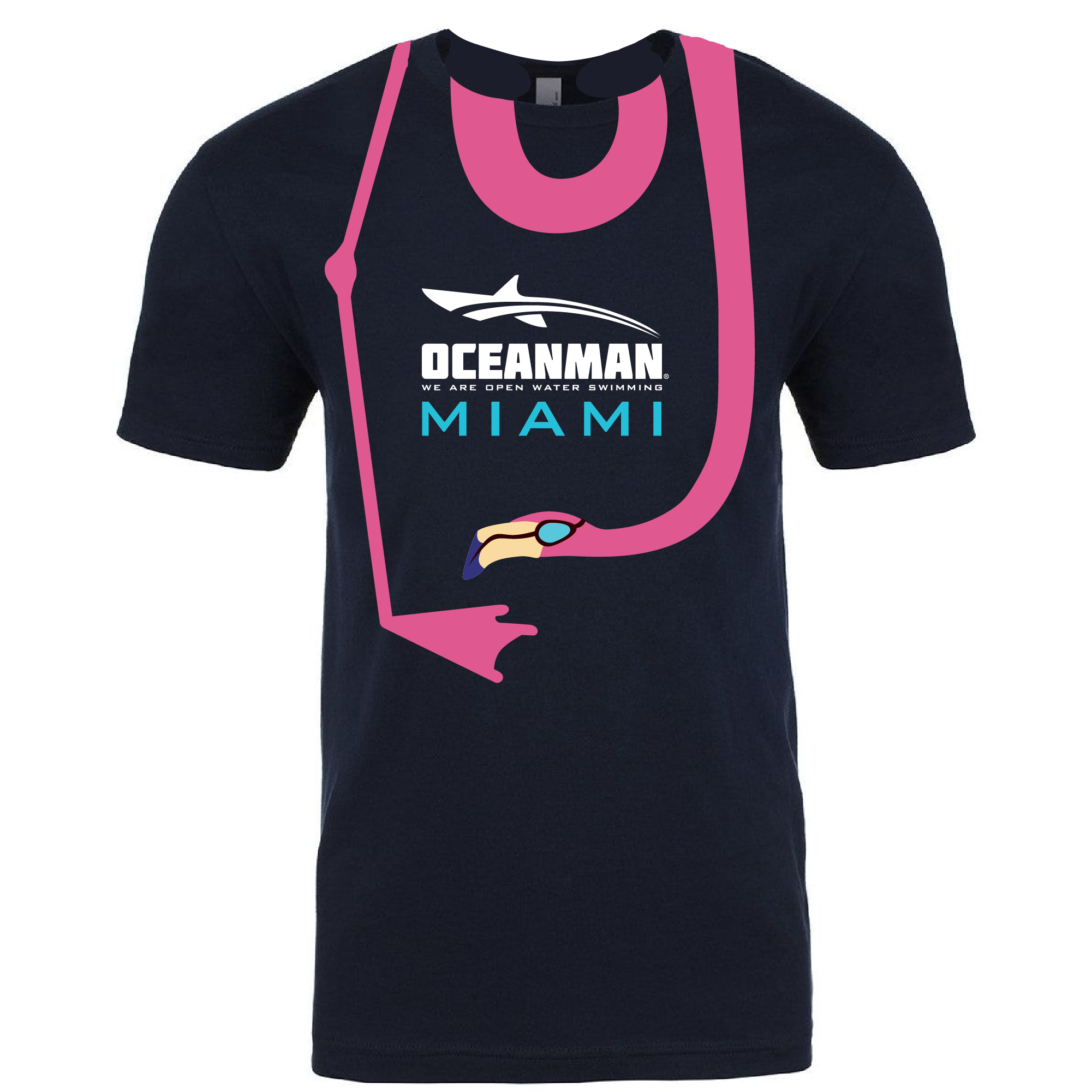Short Sleeve T-Shirt Flamingo logo (Customized) - Oceanman