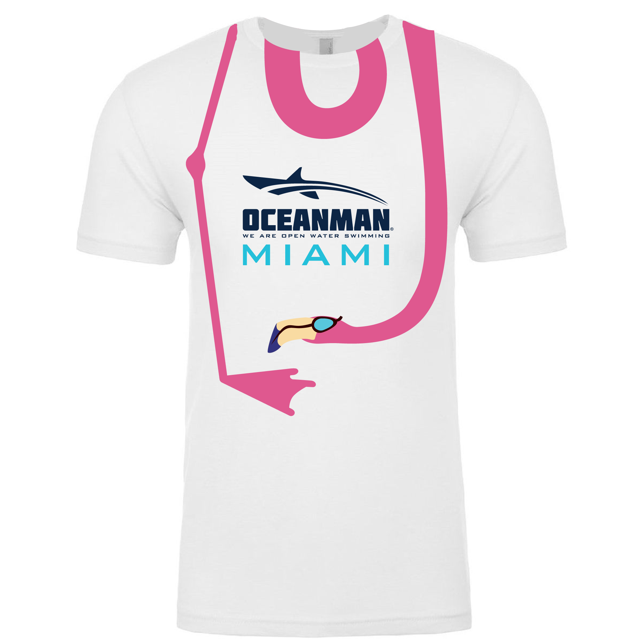 Short Sleeve T-Shirt Flamingo logo (Customized) - Oceanman