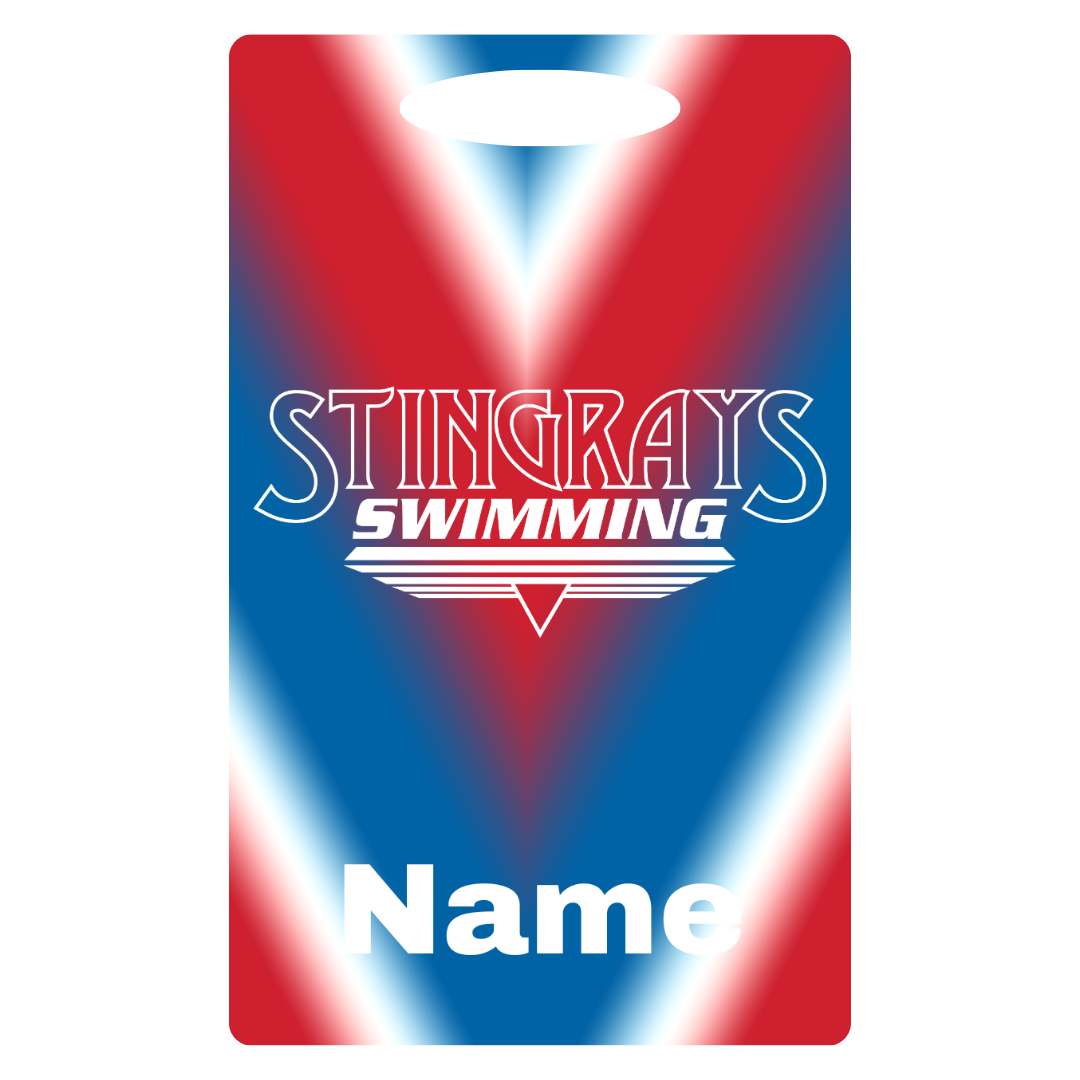 Aluminum Bag Tag (Customized) - Stingrays Swimming
