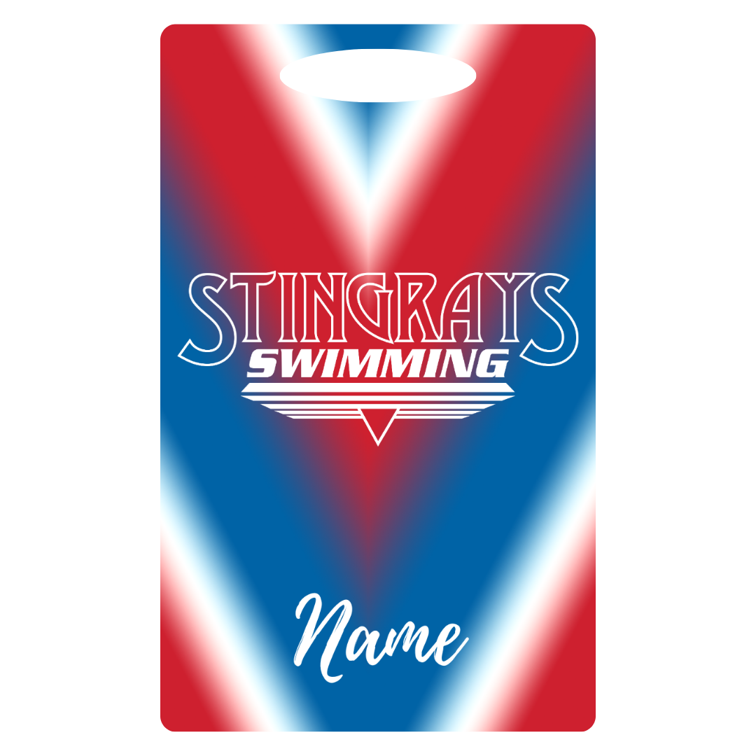Aluminum Bag Tag (Customized) - Stingrays Swimming