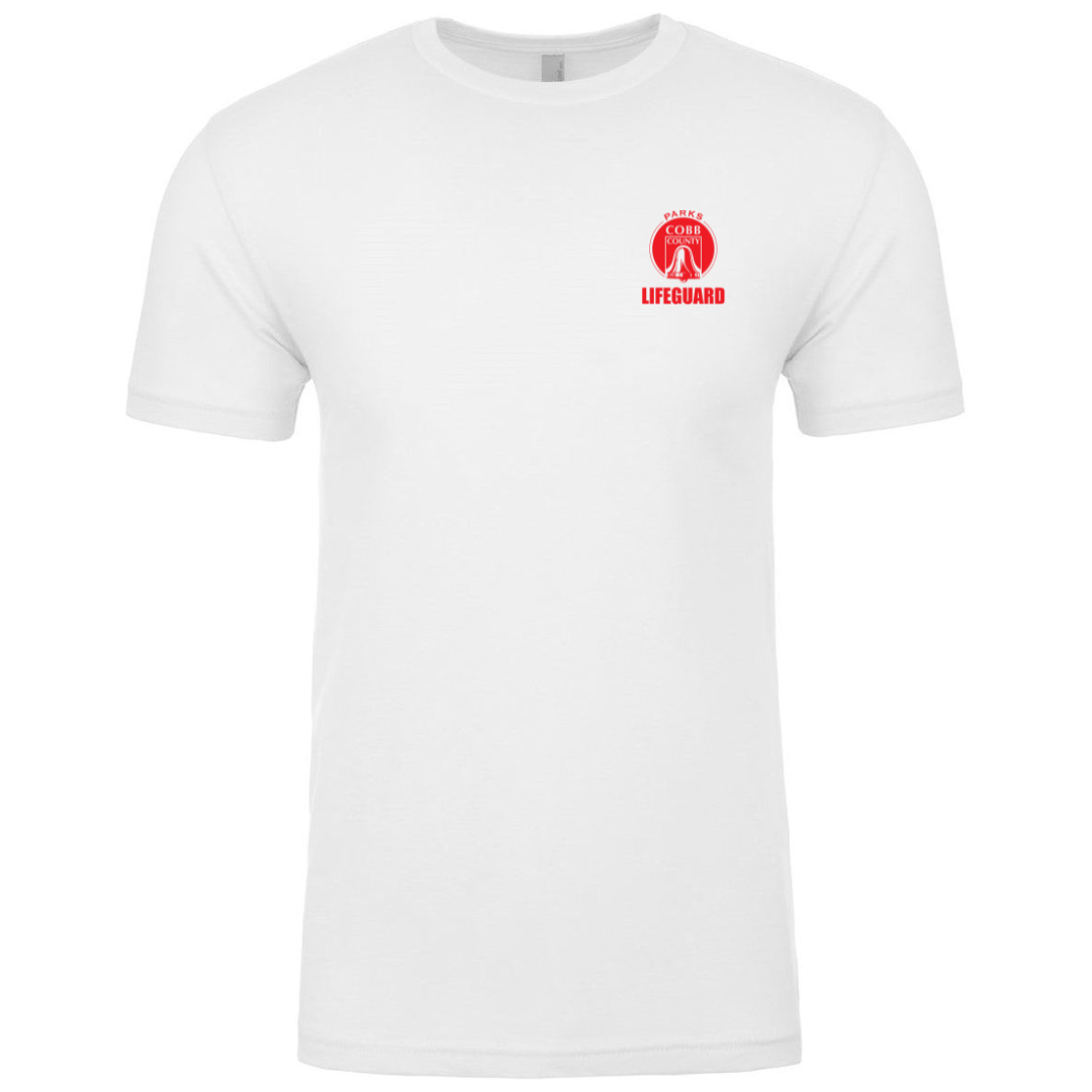 Short Sleeve T-Shirt (Customized) - Cobb County Lifeguard Cross Design