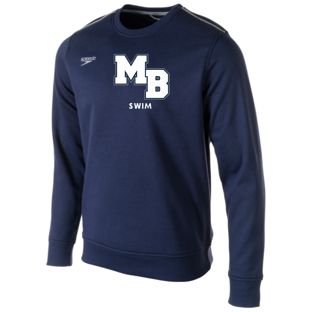 Speedo Fleece Crew Neck Sweatshirt (Customized) - Mount Bethel