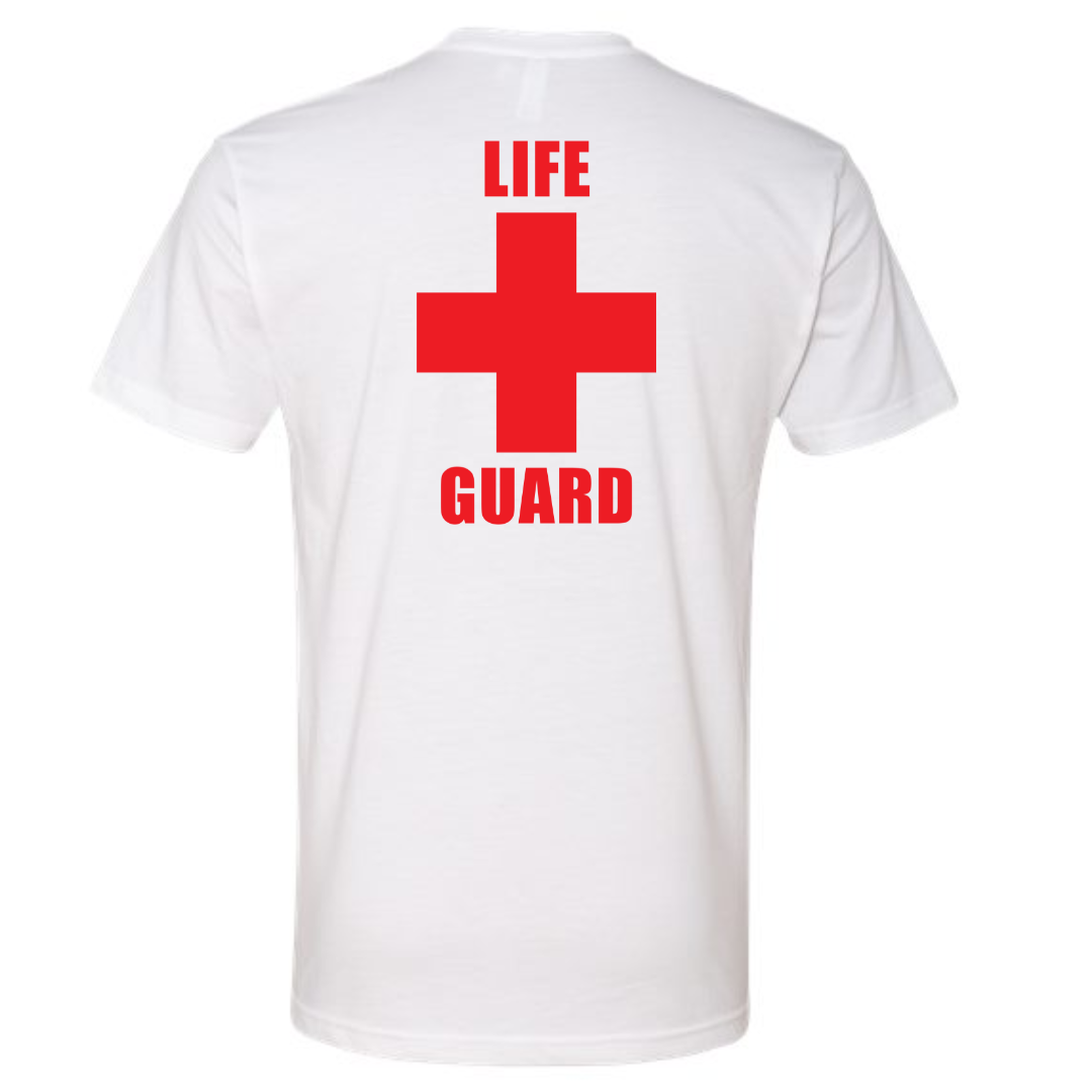 Short Sleeve T-Shirt (Customized) - Cobb County Lifeguard Cross Design