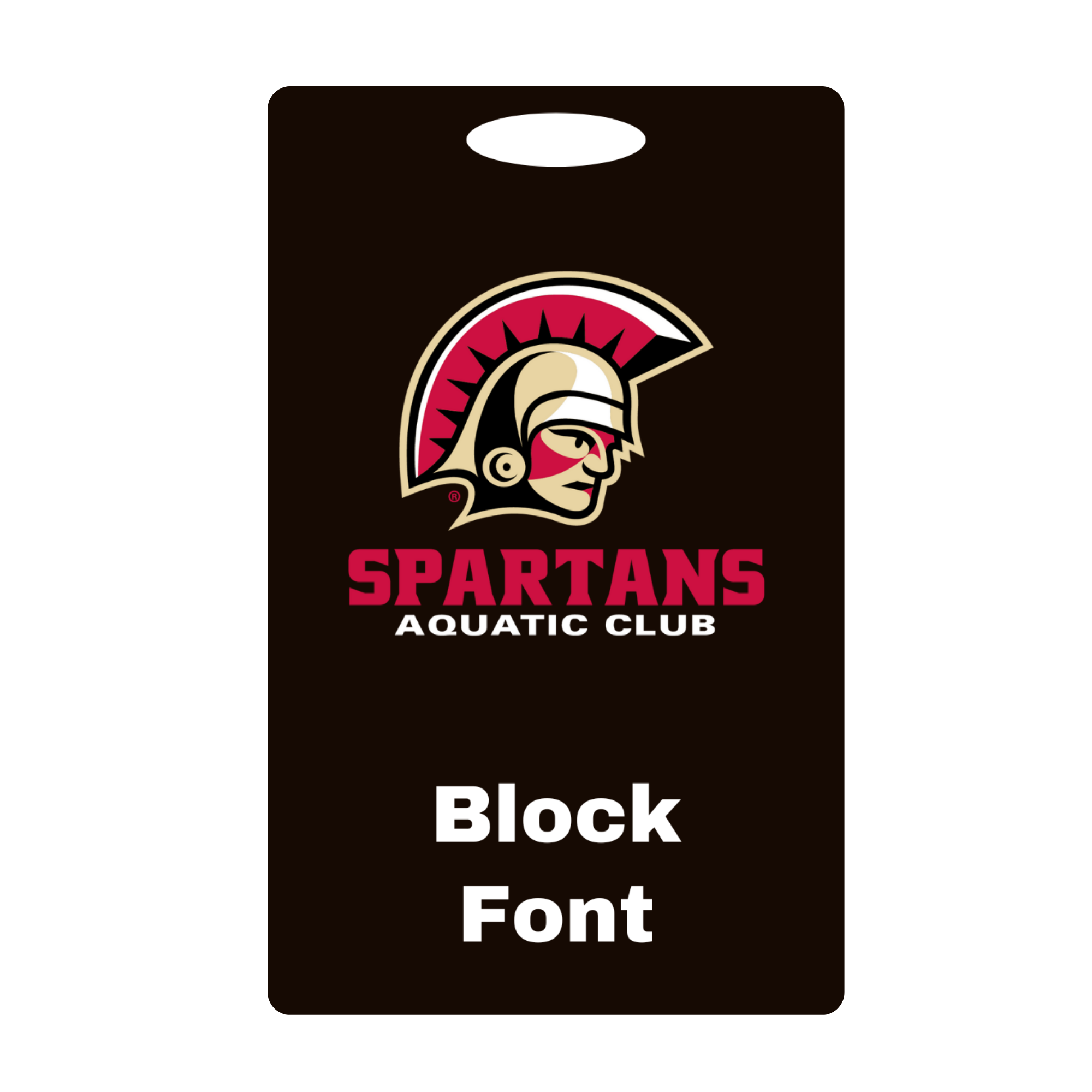 Aluminum Bag Tag (Customized) - Spartans