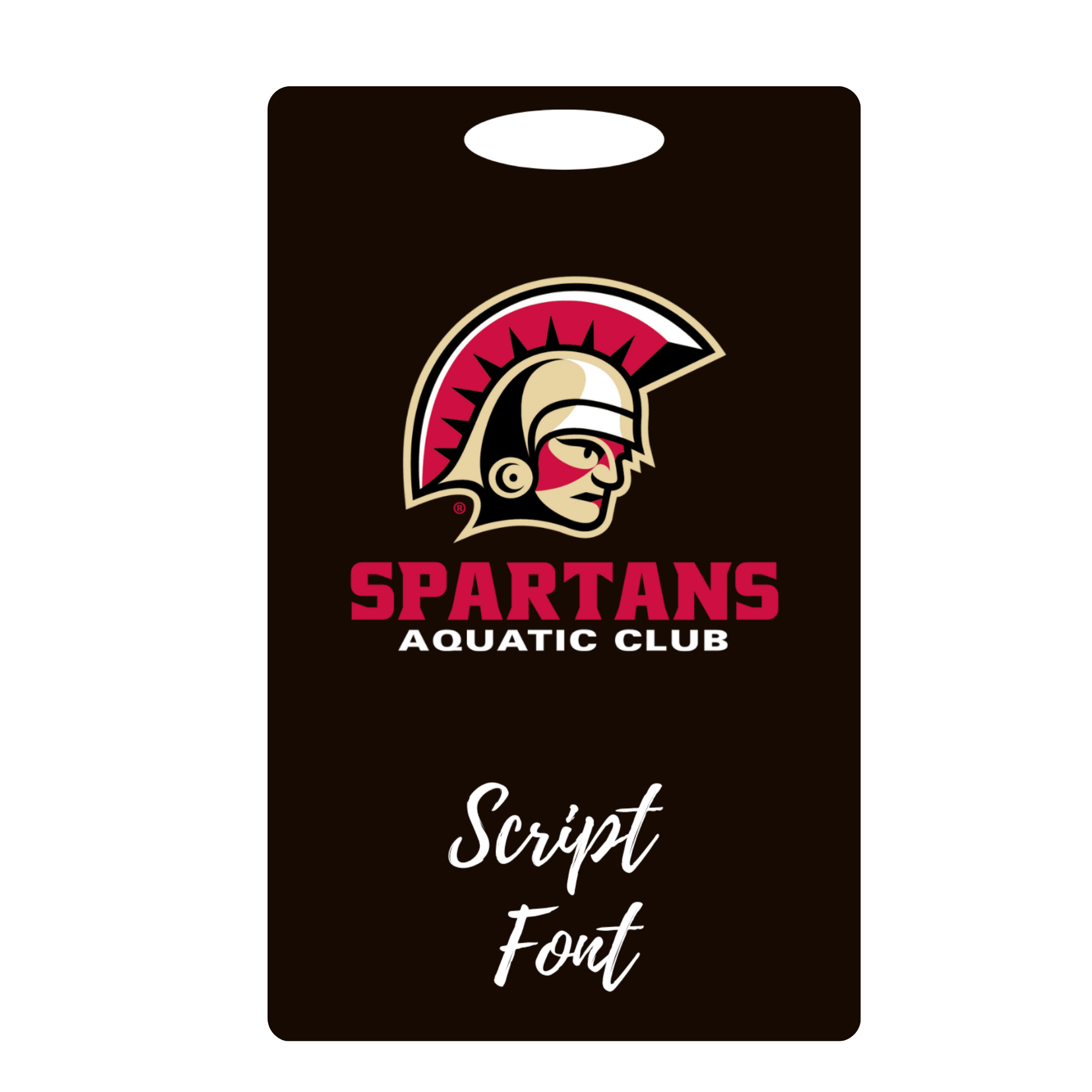 Aluminum Bag Tag (Customized) - Spartans