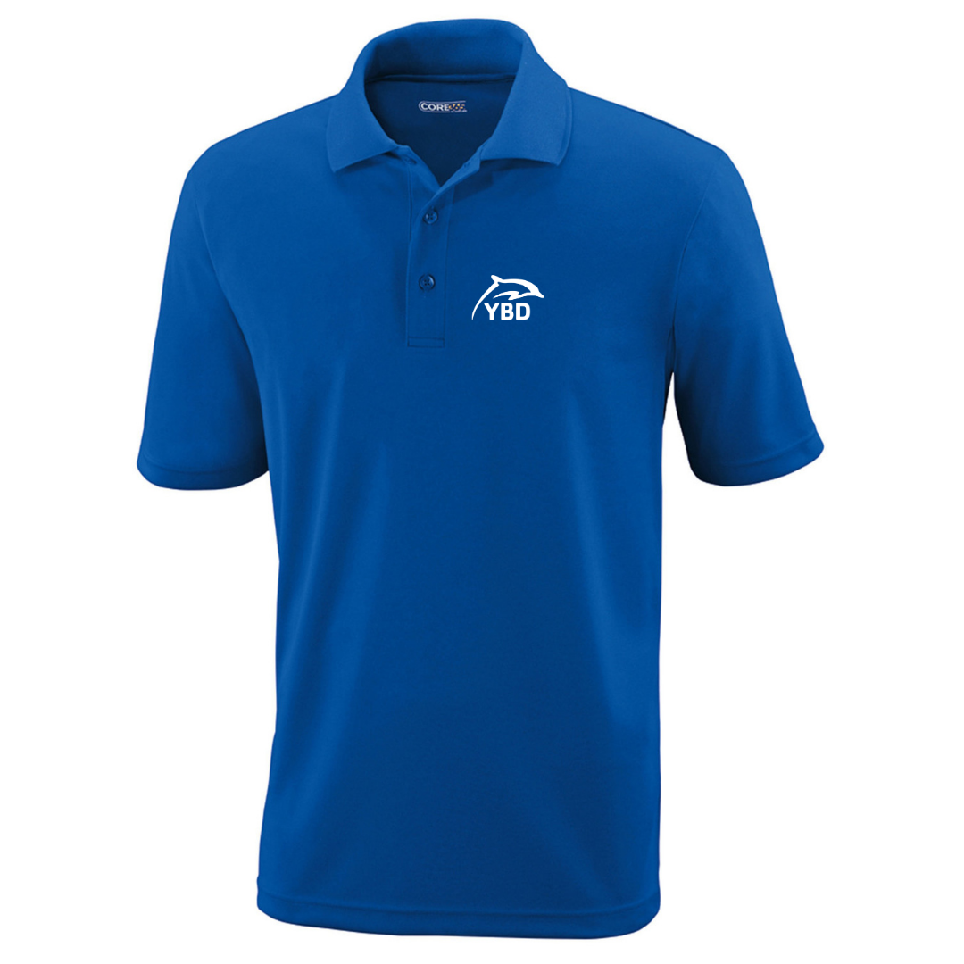 Performance Polo Officials Design (Embroidered) - Y Blue Dolphins