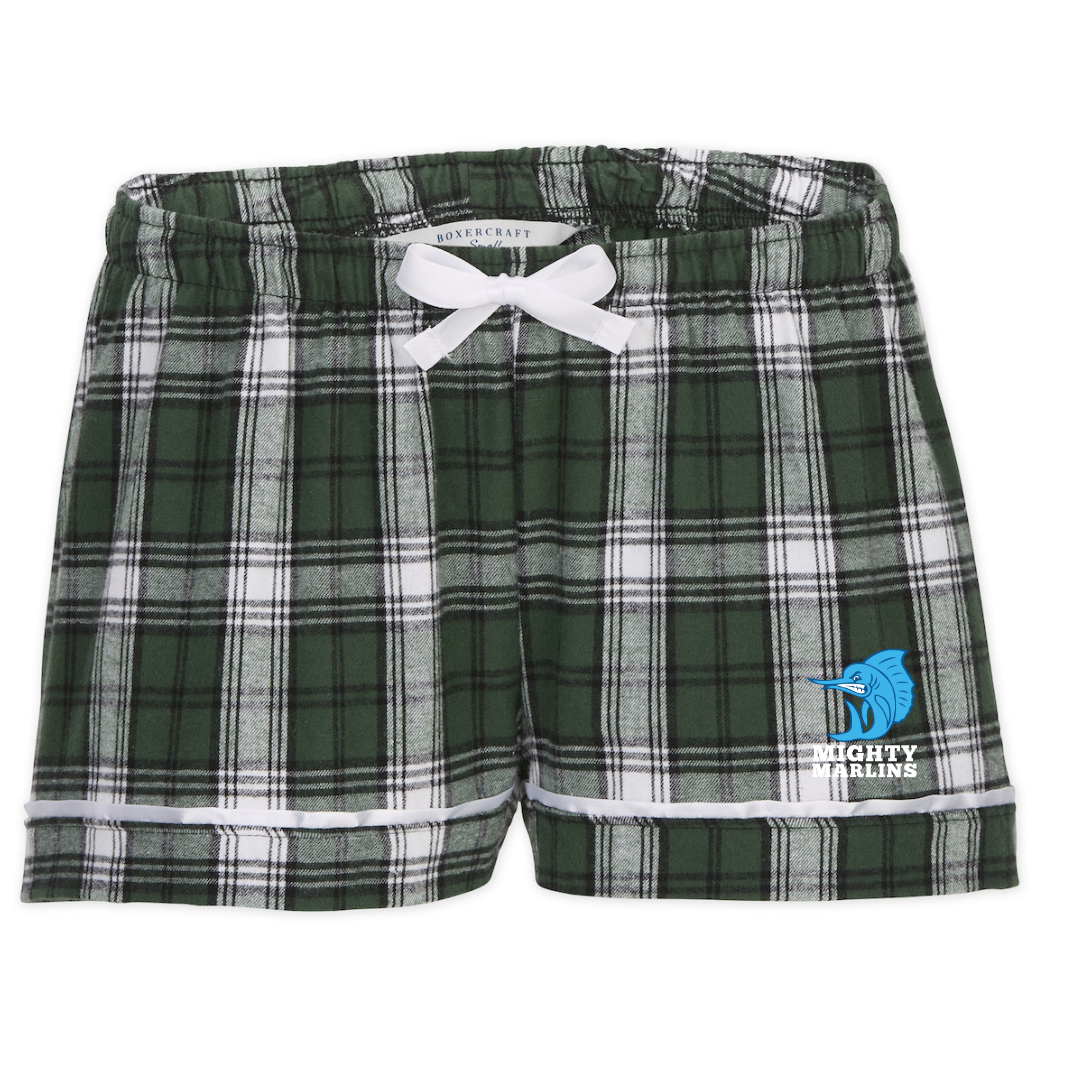 Boxercraft Women's Flannel Short (Customized) - Flowers Crossing
