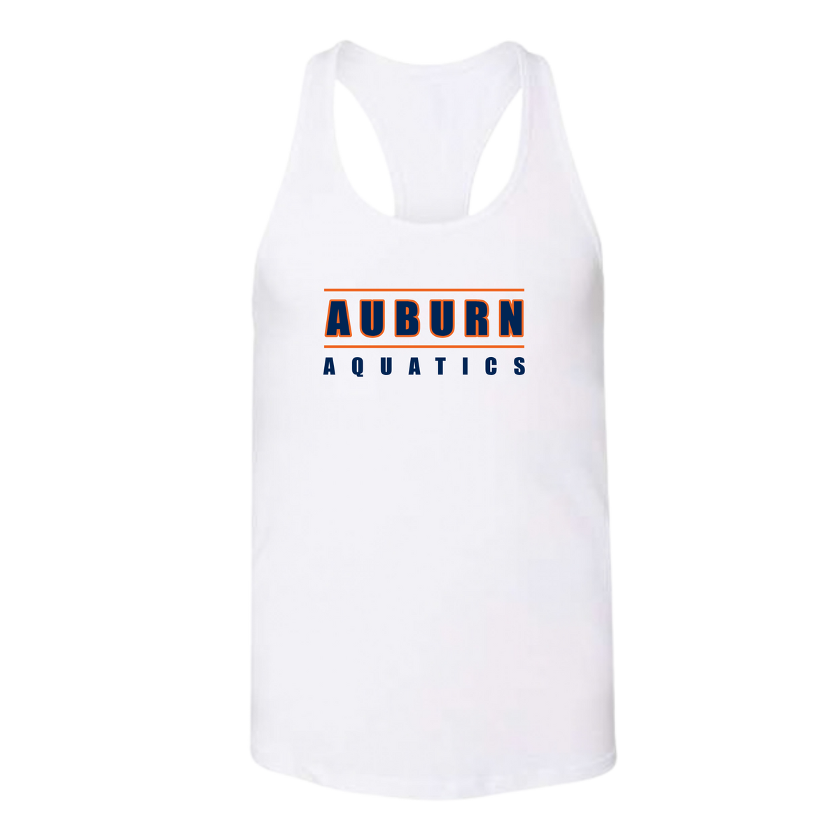 Ladies'  Racerback Tank (Customized) - Auburn Aquatics