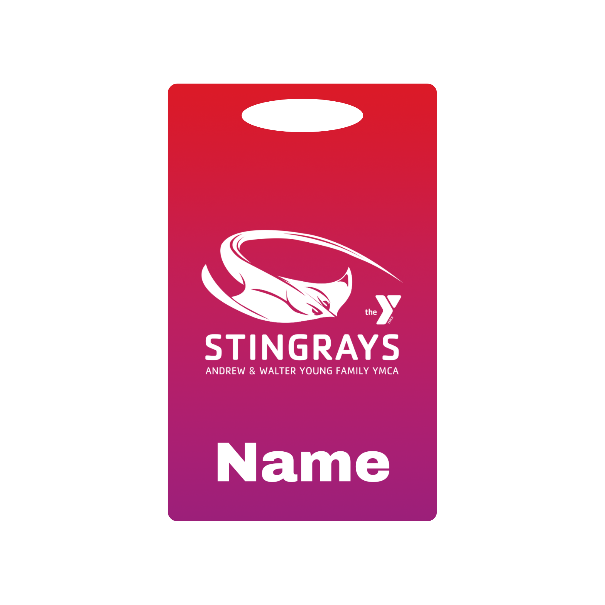Aluminum Bag Tag (Customized) - Andrew and Walter Young YMCA