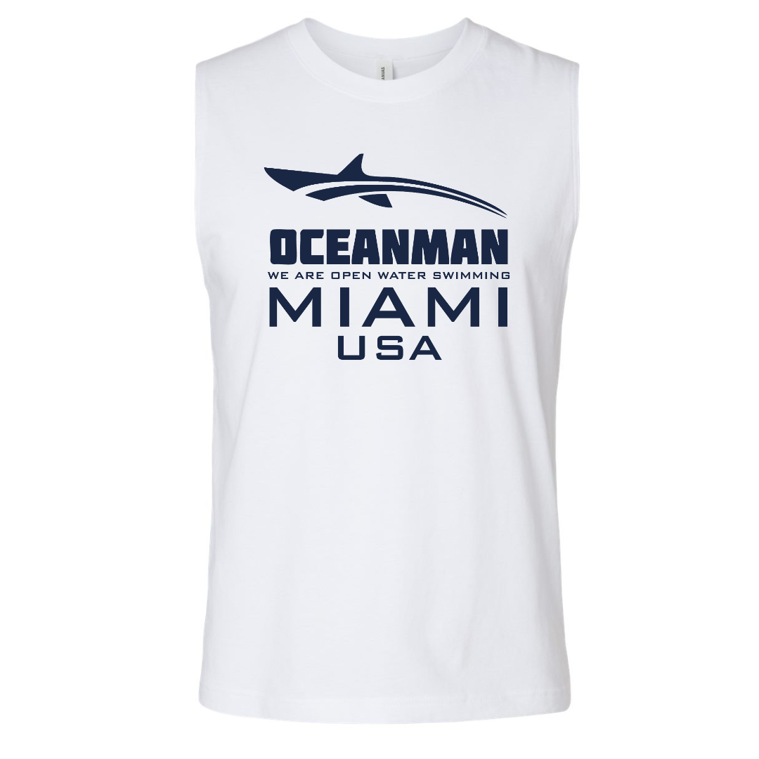 Unisex Muscle Tank text logo (Customized) - Oceanman