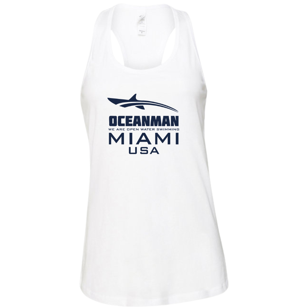 Ladies Jersey Racerback Tank text logo (Customoized) - Oceanman