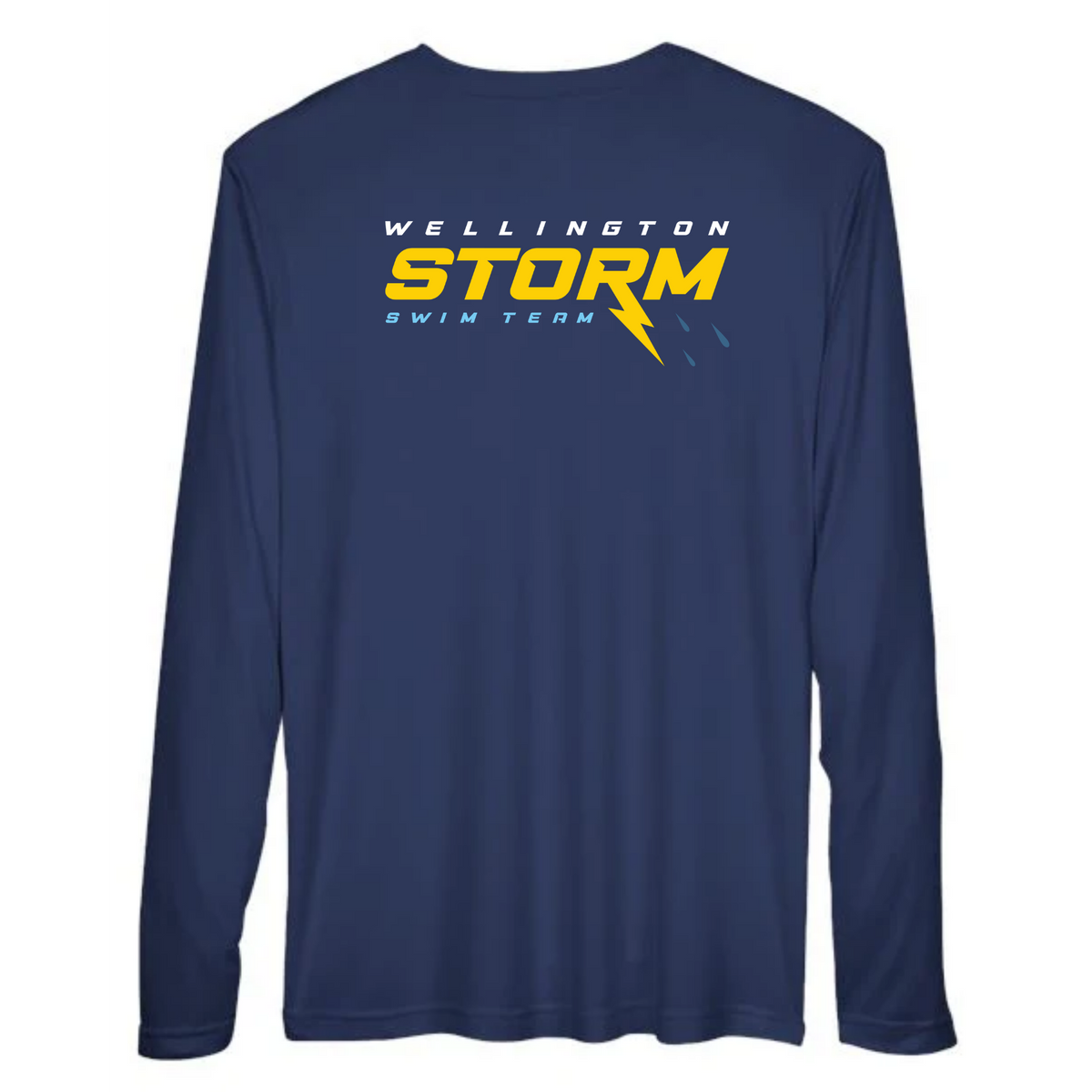 Performance Long-Sleeve Tee (Customized) Chest/Back Logos - Wellington Storm