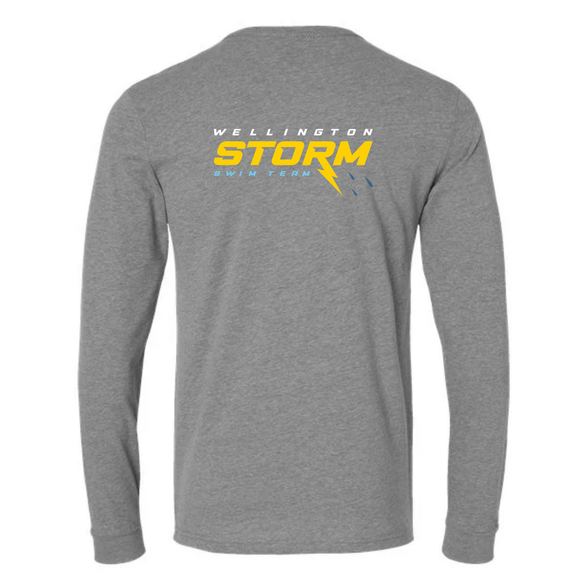 Long Sleeve Tee Shirt (Customized) Chest/Back Logos - Wellington Storm