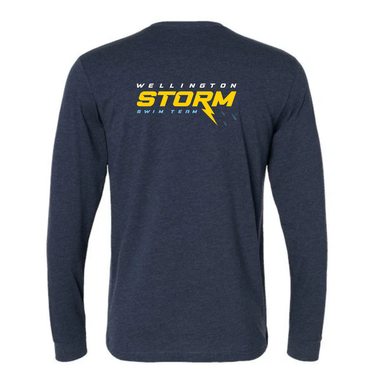 Long Sleeve Tee Shirt (Customized) Chest/Back Logos - Wellington Storm