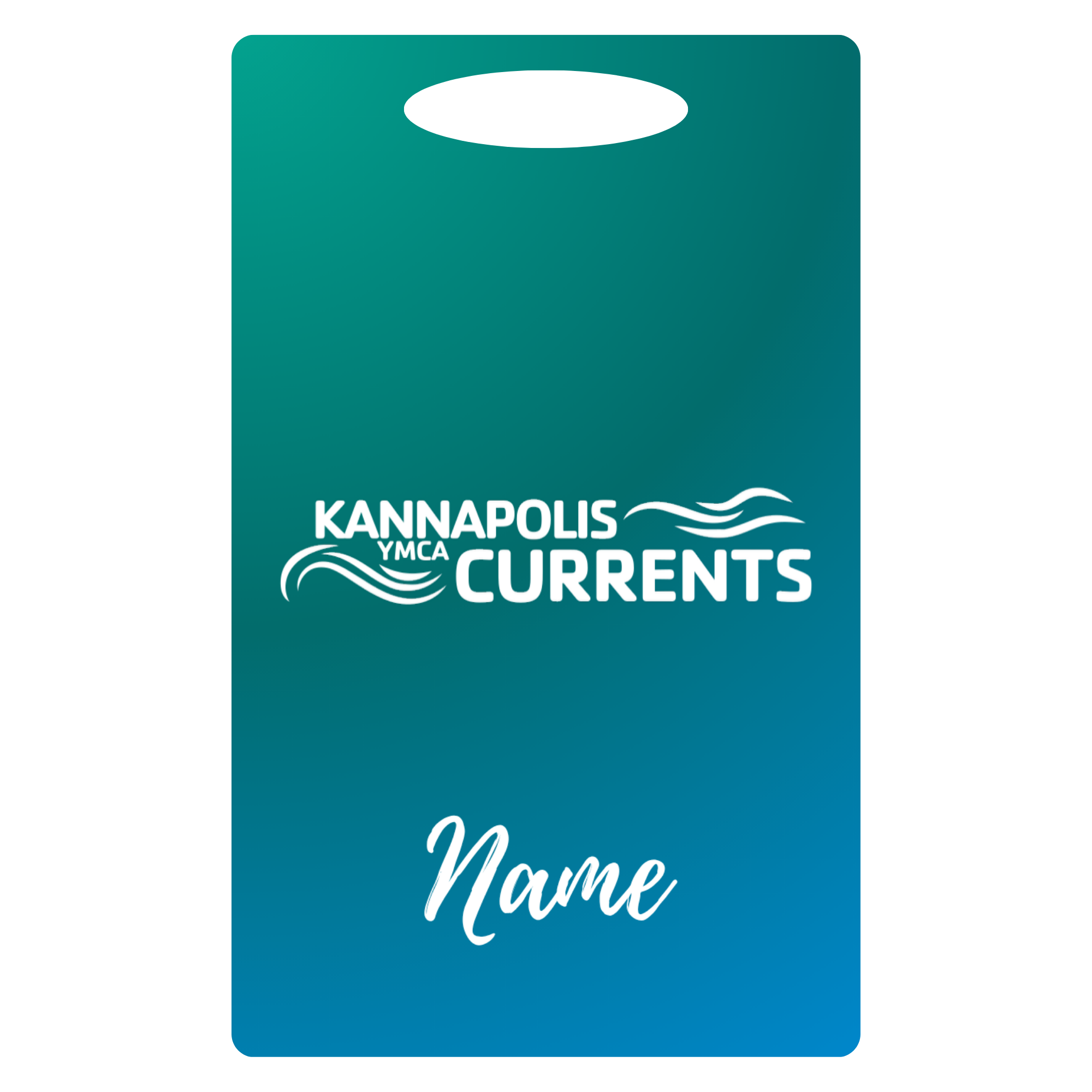 Aluminum Bag Tag (Customized) - Kannapolis YMCA