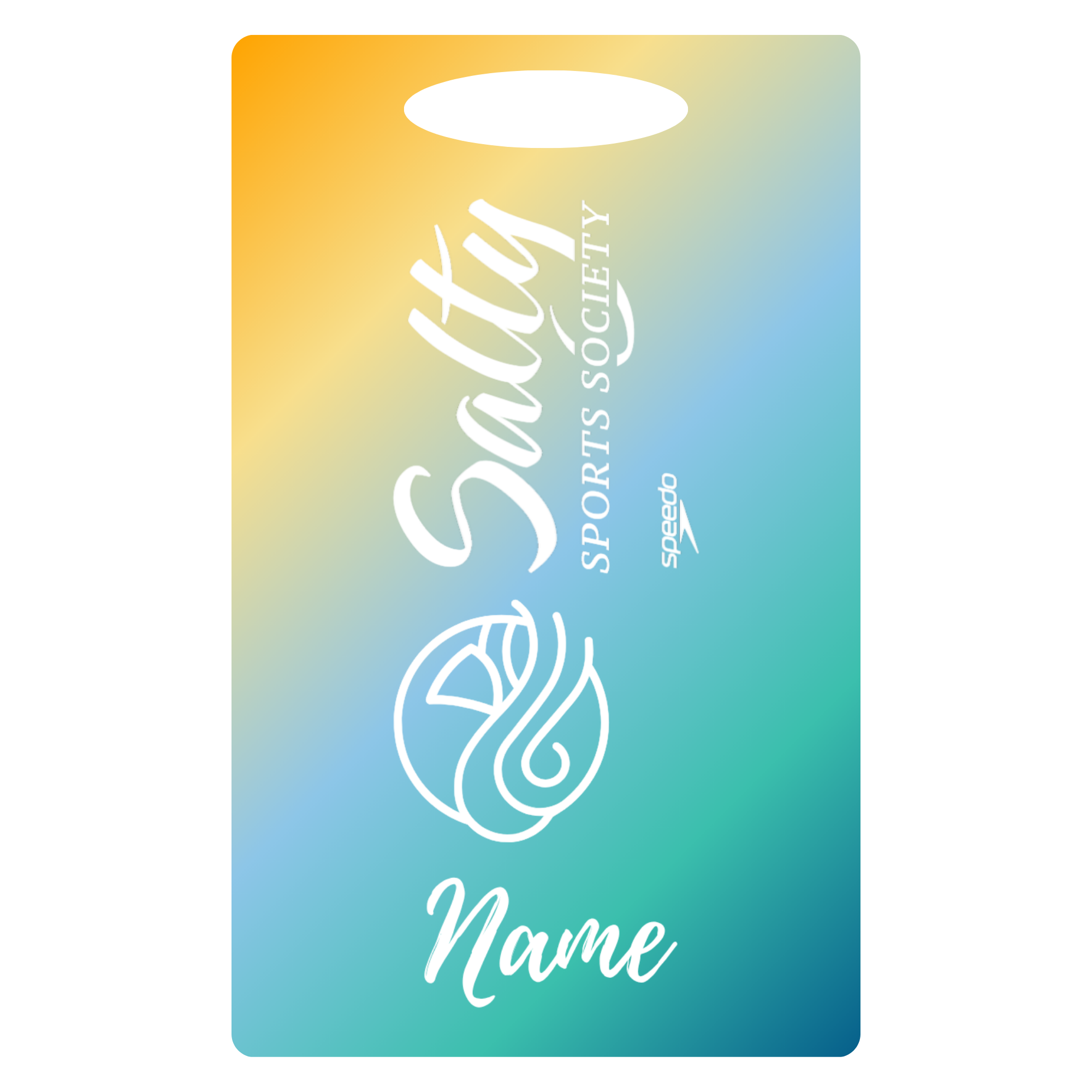 Aluminum Bag Tag (Customized) - Salty Sports Society