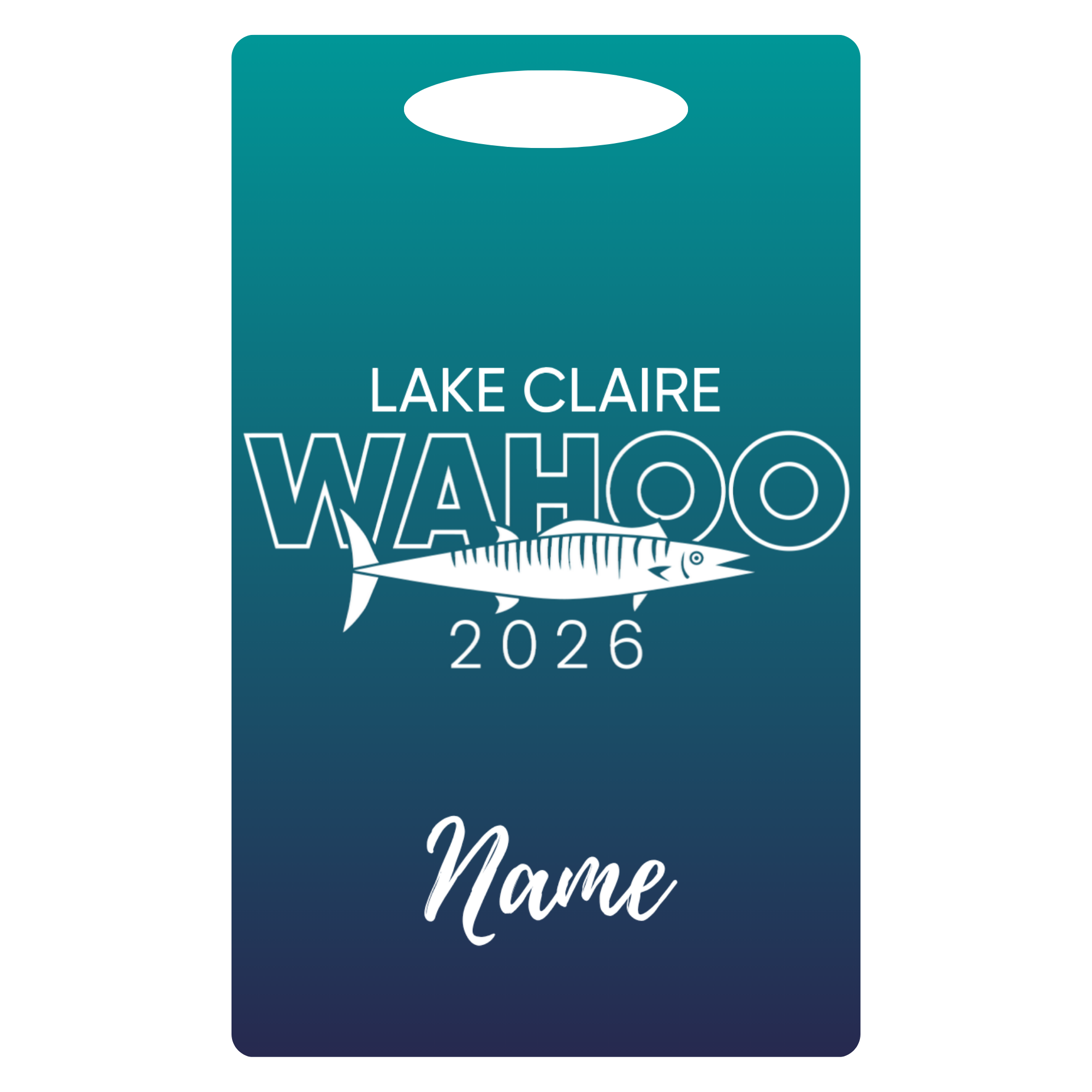 Aluminum Bag Tag (Customized) - Lake Claire