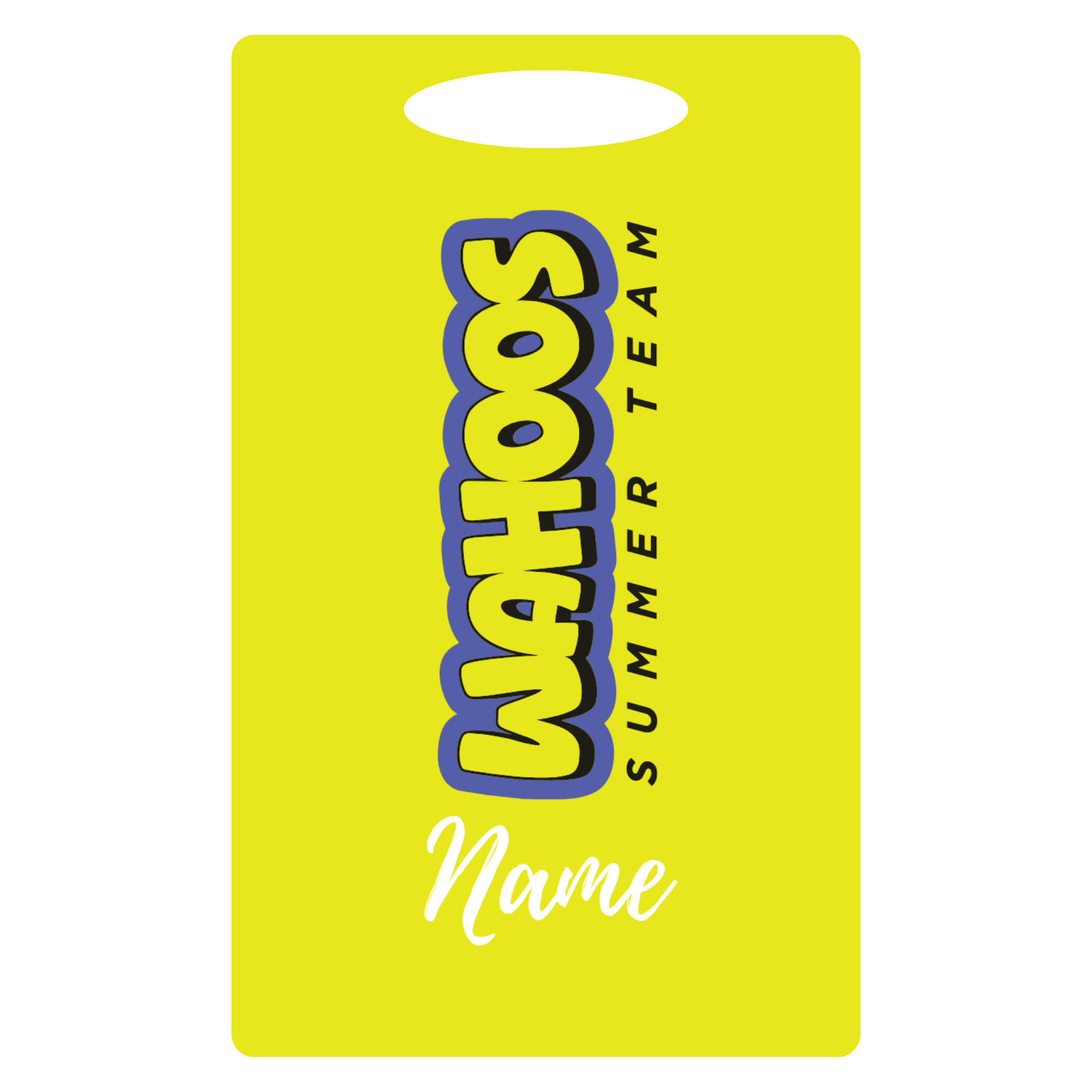 Aluminum Bag Tag (Customized) - Wahoos Summer Team