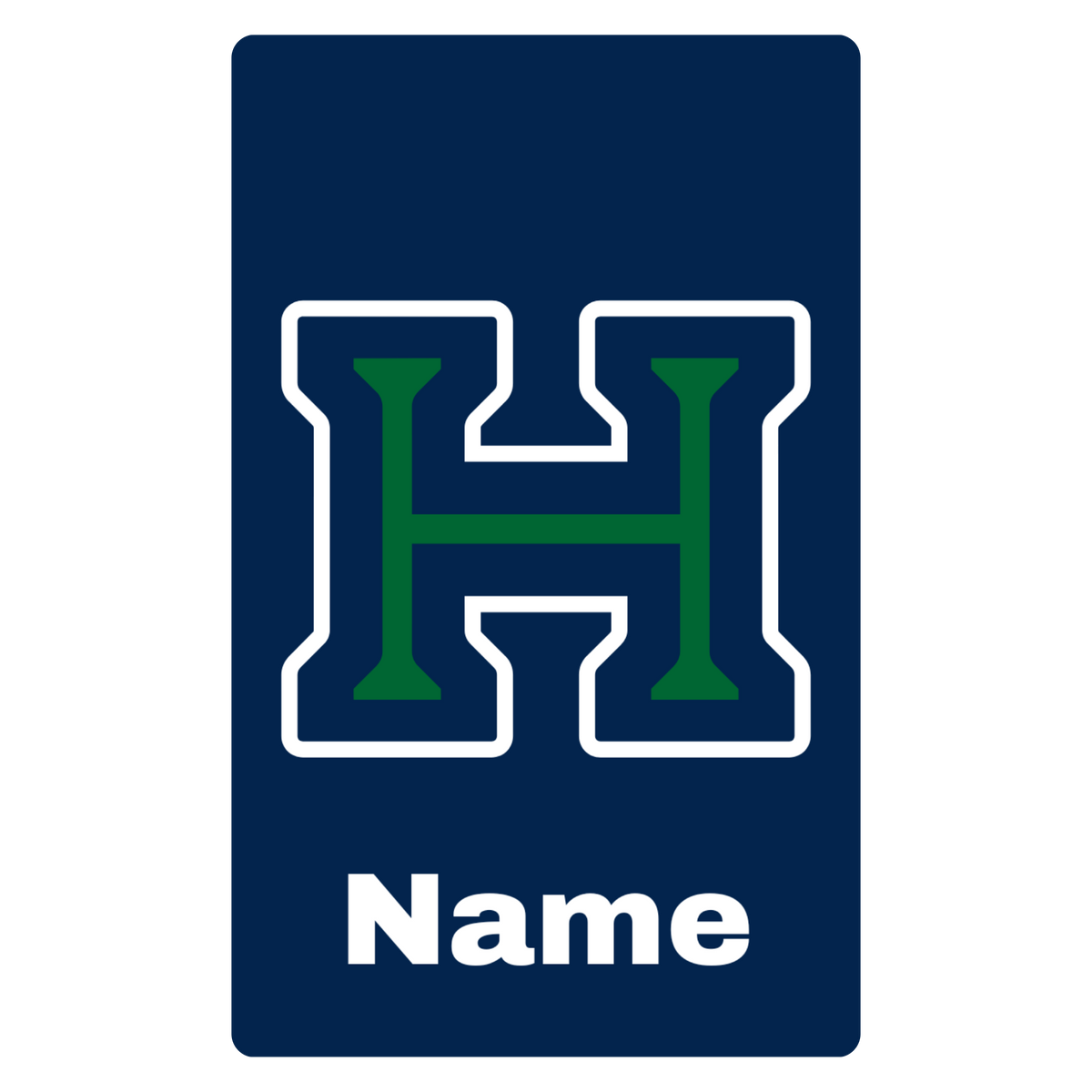 Aluminum Bag Tag (Customized) - Harrison High School