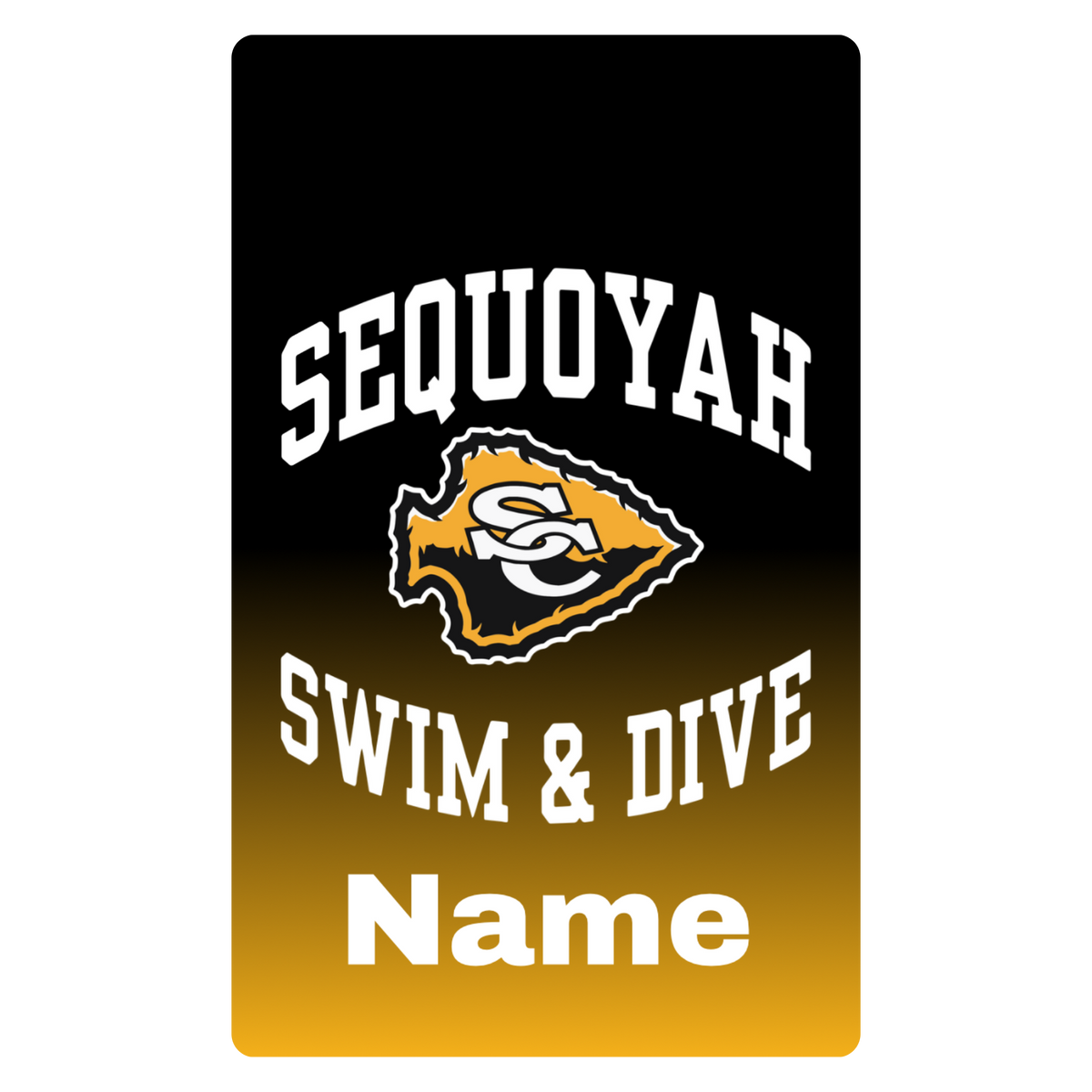 Aluminum Bag Tag (Customized) - Sequoyah High School