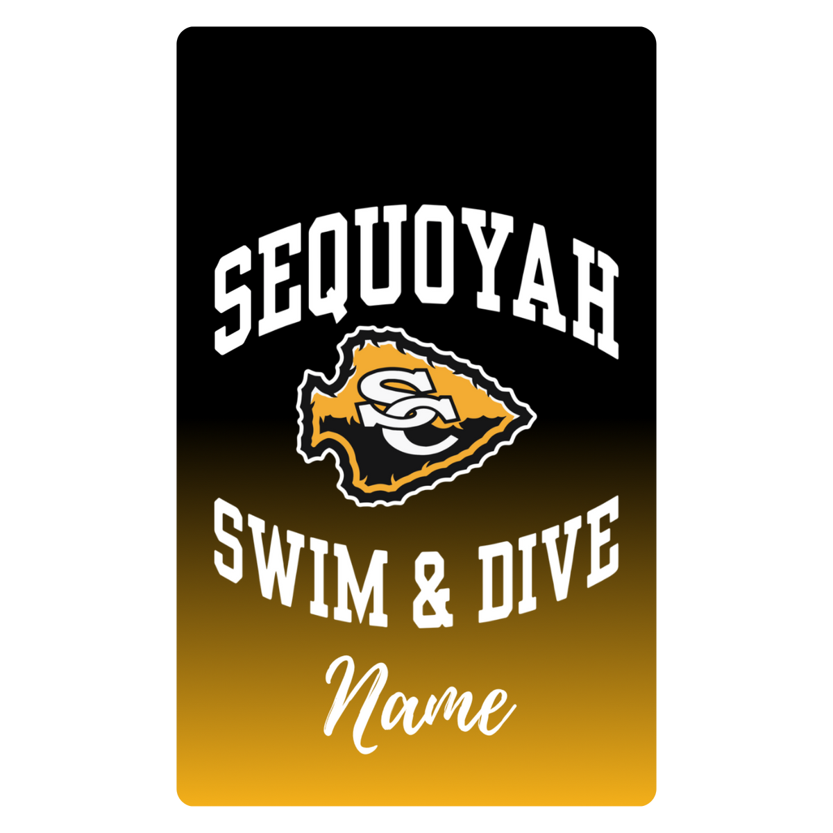 Aluminum Bag Tag (Customized) - Sequoyah High School