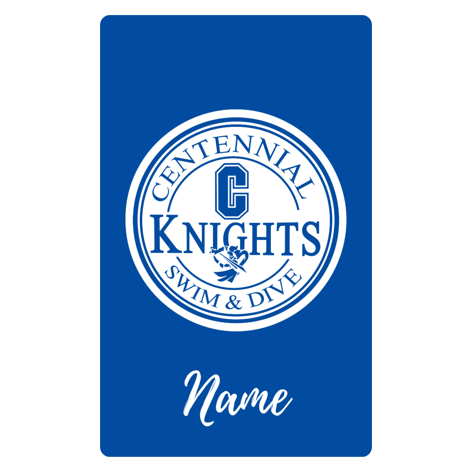 Aluminum Bag Tag (Customized) - Centennial HS
